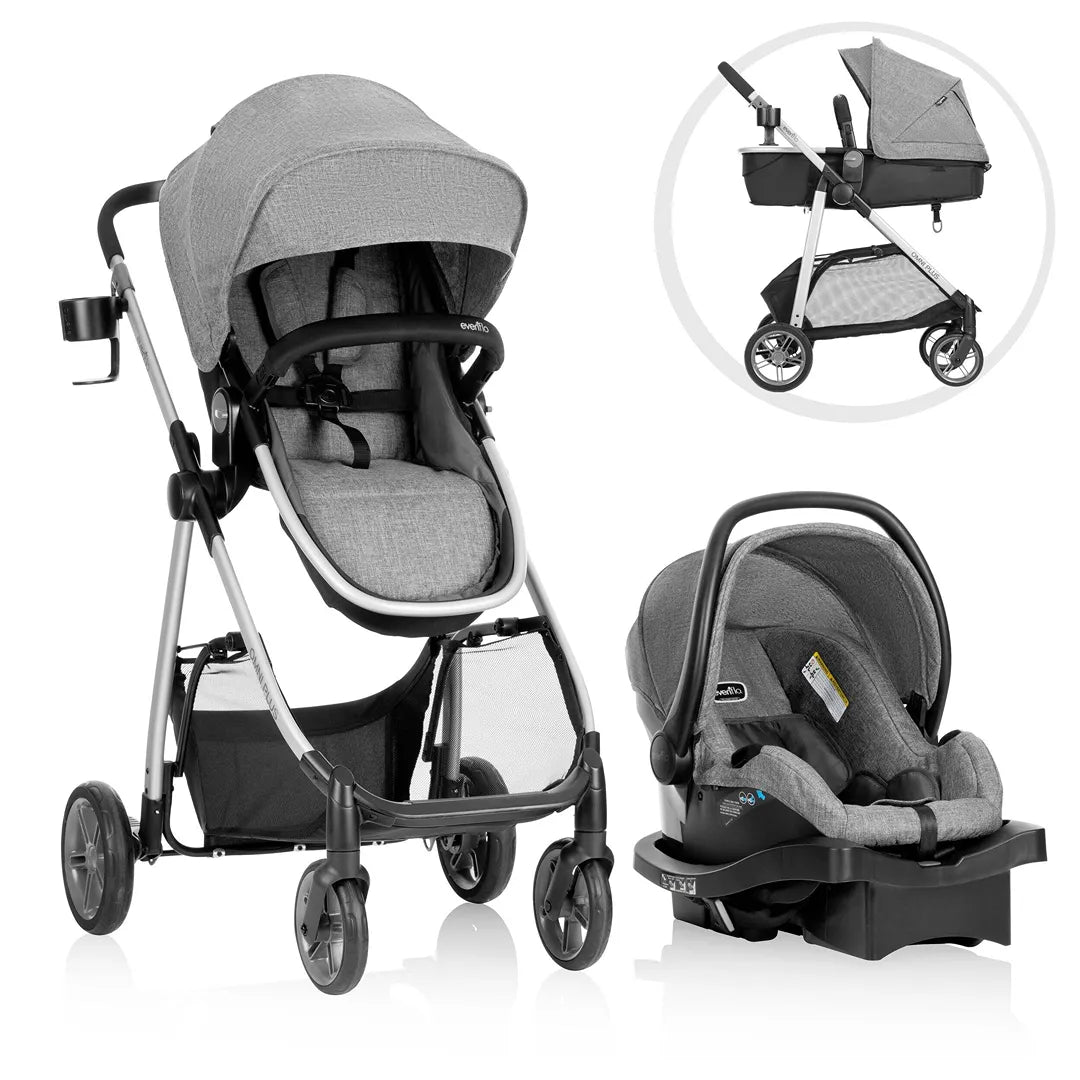 Omni Plus Modular Travel System with Rear Facing Car Seat - Lightweight Stroller & Infant Car Seat Combo for Safe Travel | Perfect for Newborns, Airports & Family Outings
