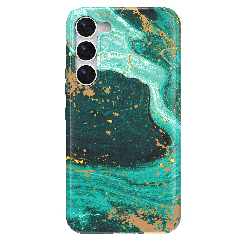 Premium Emerald Marble Samsung Phone Case - Durable Protective Cover for Samsung Galaxy [Model] - Stylish & Slim Design for Everyday Use, Work & Travel