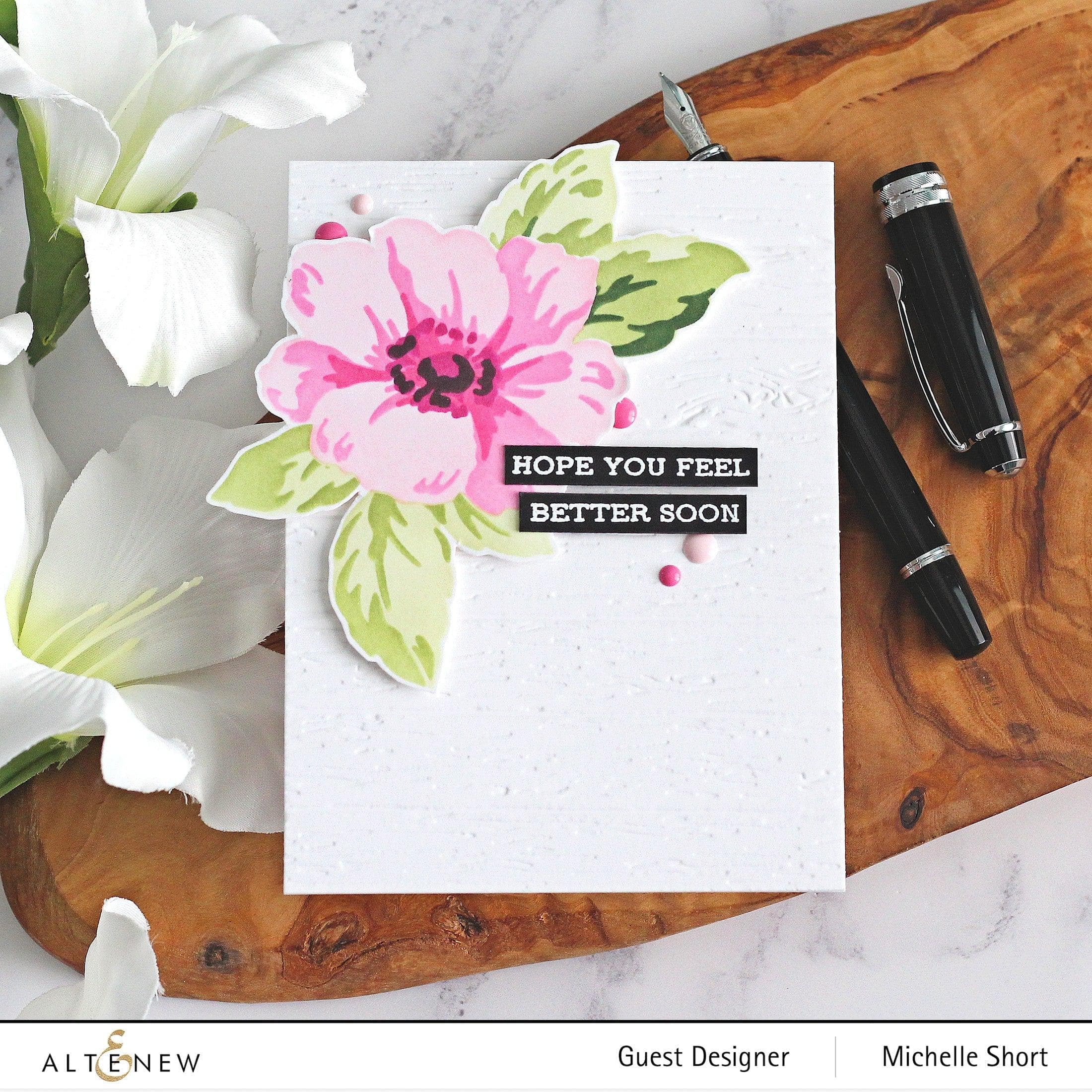 Greenwood Flowers Stencil Set (3 in 1) - Floral Painting Templates for DIY Crafts, Scrapbooking & Home Decor