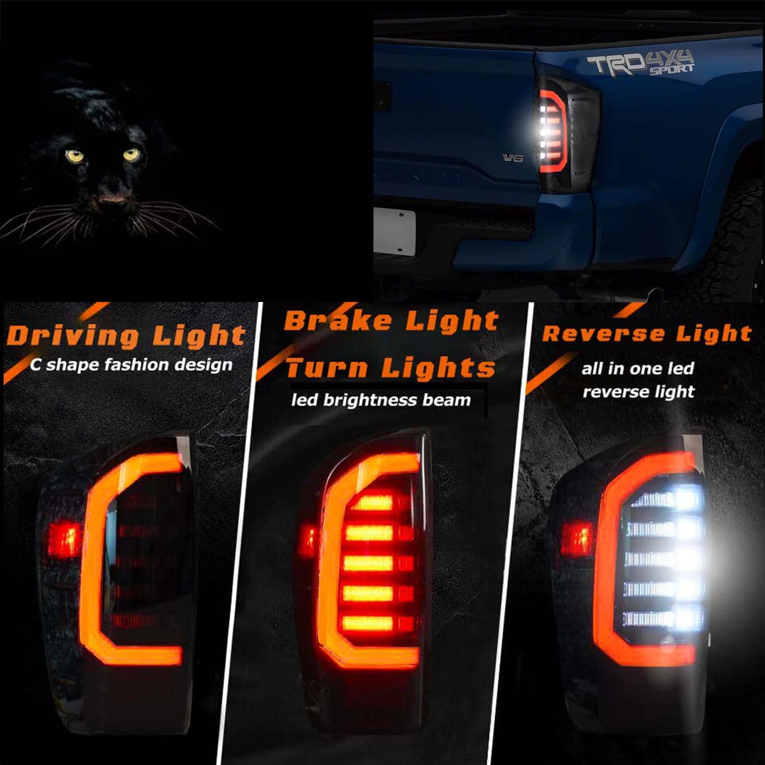 YUFANYA Full LED Tail Lights for 2007-2013 Chevy Silverado - Black Housing Brake Reverse Turn Signal Lamps (Driver & Passenger Side) - Upgrade Your Truck's Style & Safety for Night Driving & Off-Road Adventures