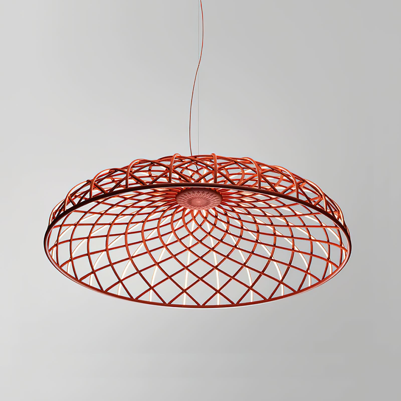 Braided Rope Round Pendant Light - Modern Farmhouse Ceiling Fixture for Kitchen, Dining Room & Bedroom Lighting