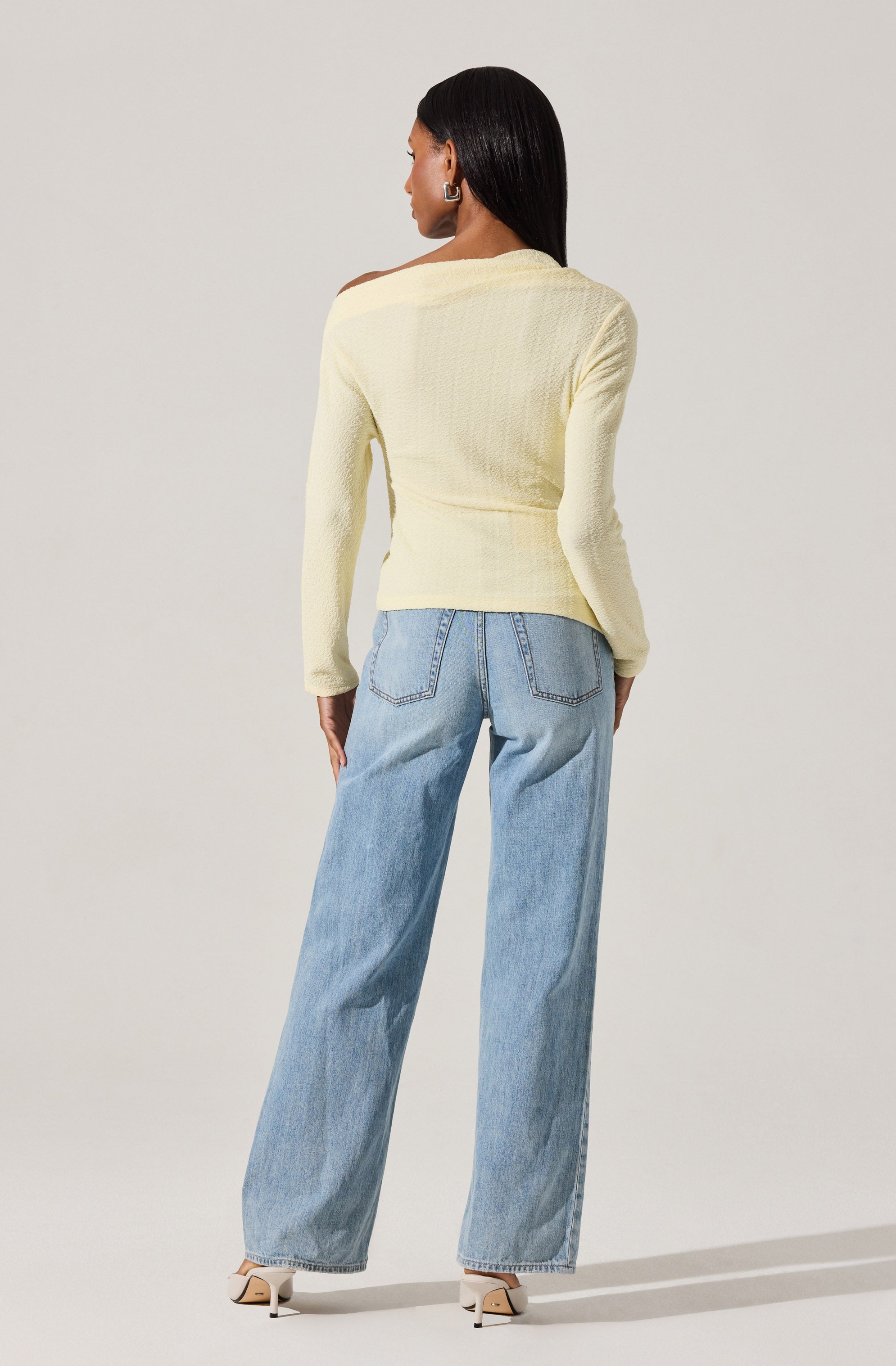 Textured Off Shoulder Top for Women - Trendy Summer Blouse, Casual & Party Wear, Perfect for Beach Outings & Date Nights