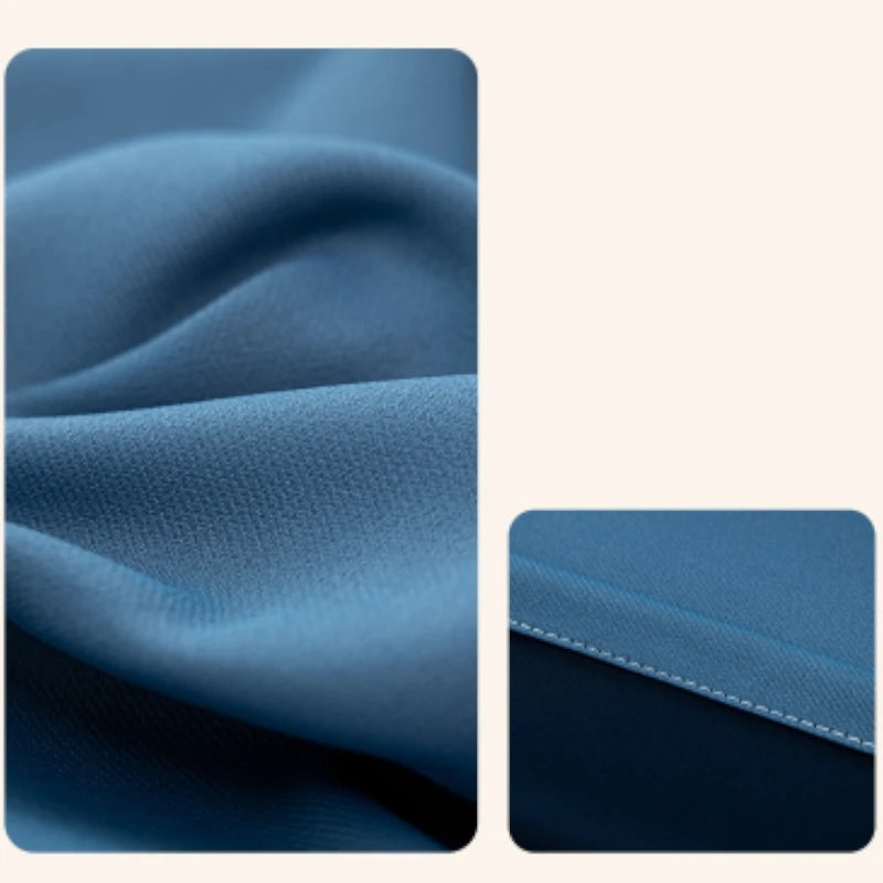 Amina Chenille Blackout Curtains - Thermal Insulated Custom Window Drapes for Bedroom & Living Room - Noise Reducing & Light Blocking for Better Sleep & Privacy
