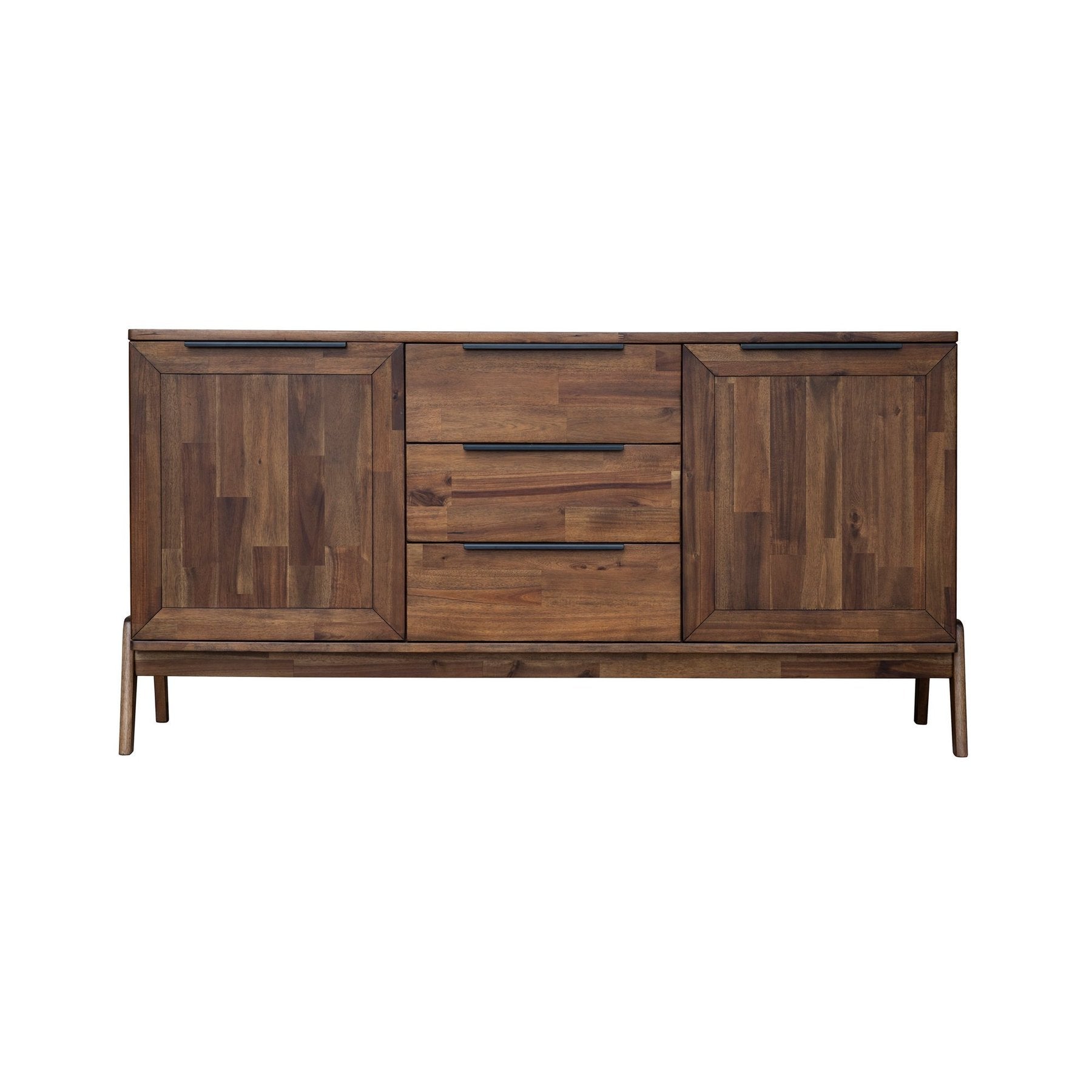 Acacia Wood Sideboard - Modern Farmhouse Buffet Cabinet with Storage for Dining Room & Living Room | Perfect for Home Decor, Entertaining & Organization