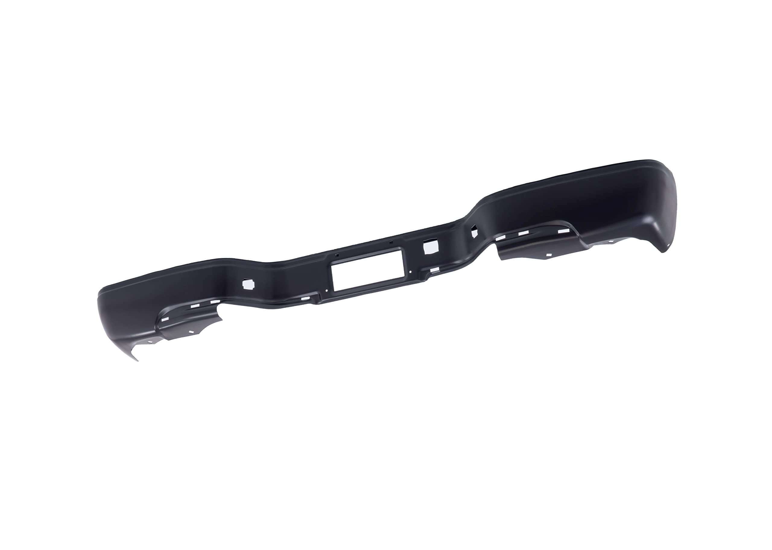 Black Rear Step Bumper Face Bar for Chevy Silverado 1500/GMC Sierra 1999-2007 - Heavy Duty Replacement Bumper Compatible with HD 2500/3500 Models - Perfect for Off-Roading, Towing & Truck Upgrades