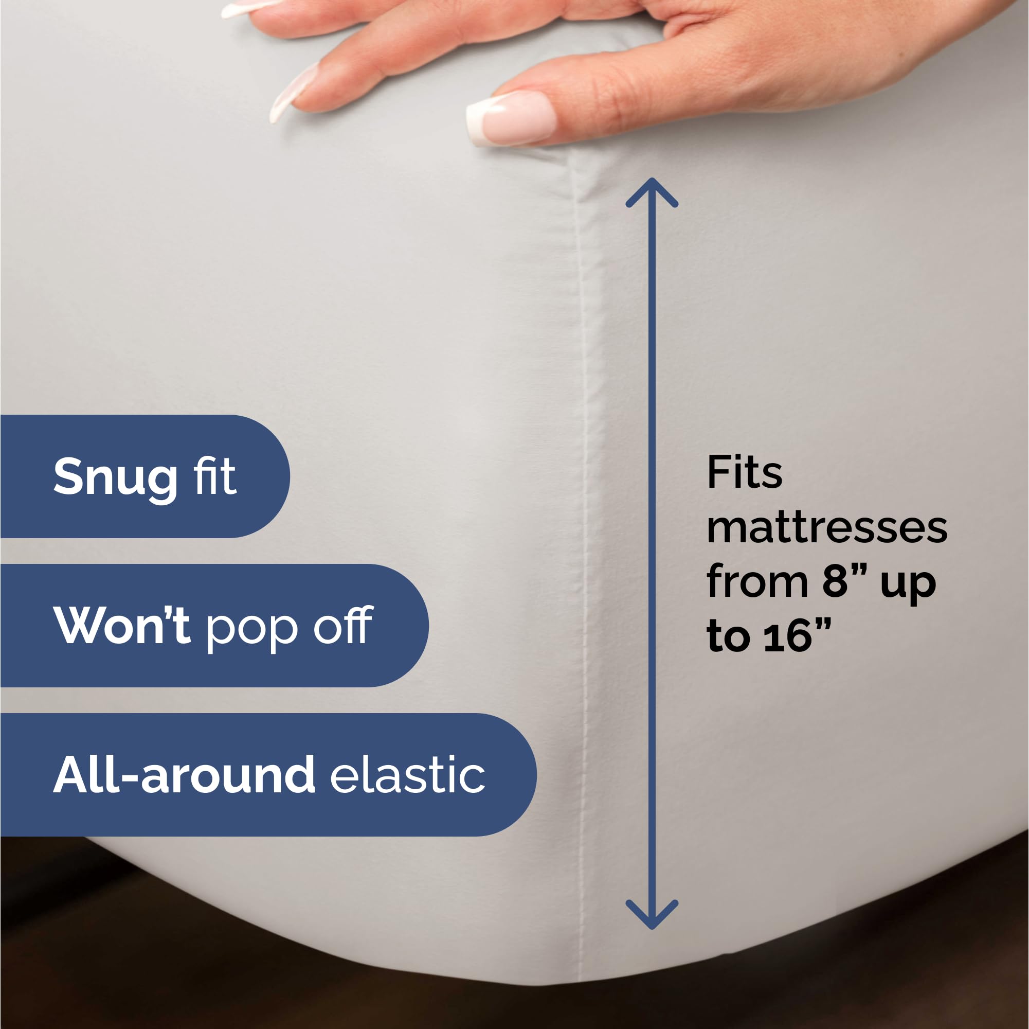 Queen Size Bamboo Sheets Set - 100% Rayon from Bamboo Cooling Bedding - Soft, Breathable Luxury Hotel Quality - Includes 1 Flat Sheet, 1 Fitted Sheet & 2 Pillowcases (16