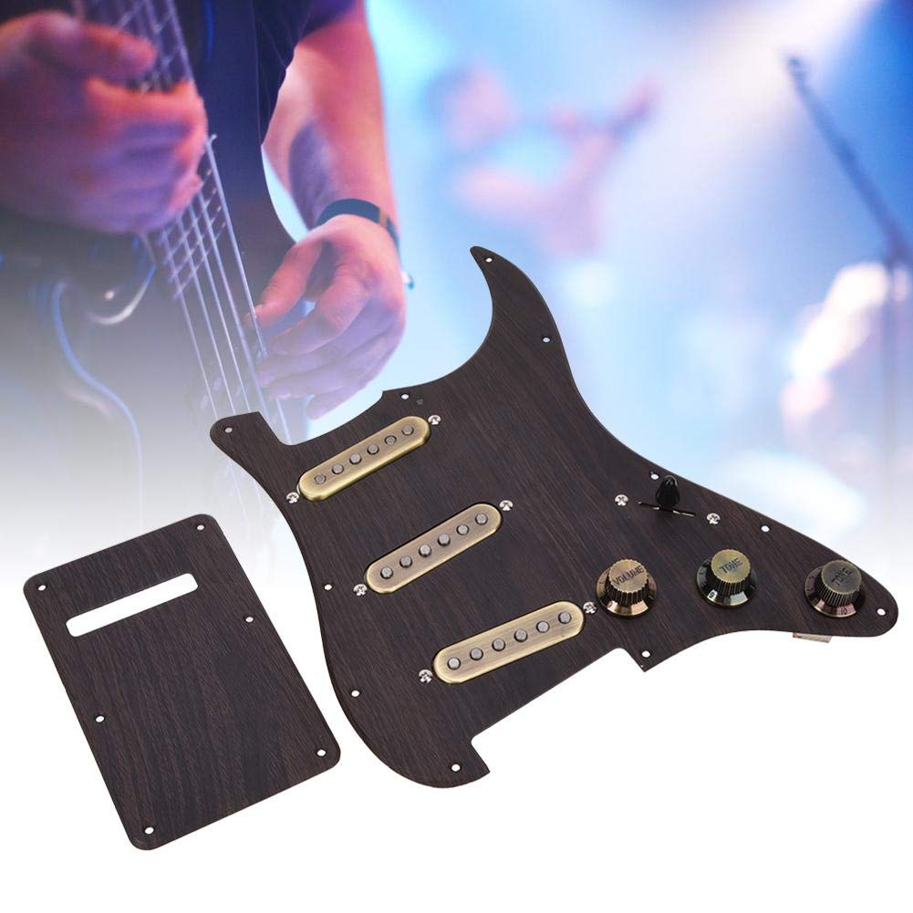 Loaded SSS Humbucker Pickguard & Back Plate Set - Prewired Guitar Pickups with Accessories | Perfect for Stratocaster Upgrades & DIY Guitar Mods
