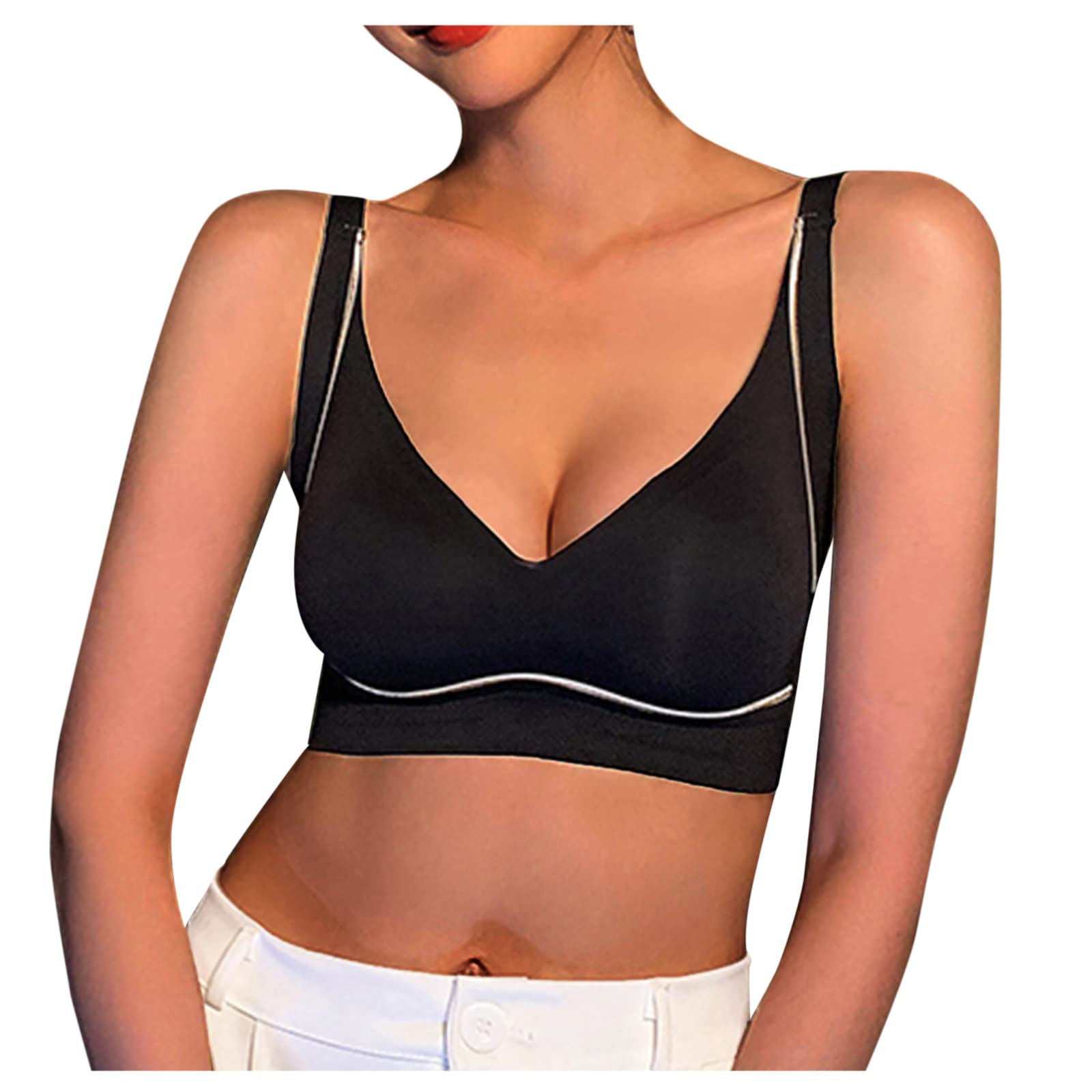 Wirefree Seamless Sports Bra - Comfortable Yoga & Workout Bra for Women - Sleep & Activewear