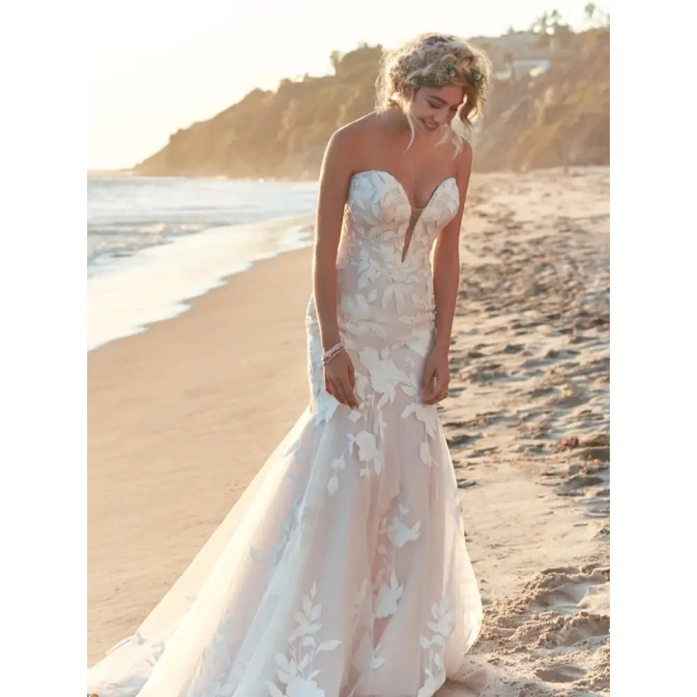 Rebecca Ingram Hattie Marie Wedding Dress – Elegant Lace A-Line Gown for Brides, Bridesmaids & Formal Events | Perfect for Church Ceremonies, Beach Weddings & Evening Galas