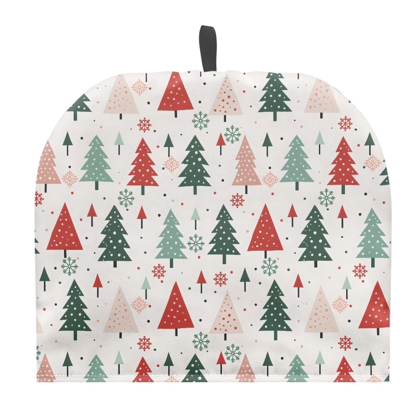 Pine Snowflake Print Tea Cozy for Teapot - Large Insulated Tea Kettle Cover - Christmas Kitchen Decor for Holiday Table Setting & Cozy Winter Tea Parties