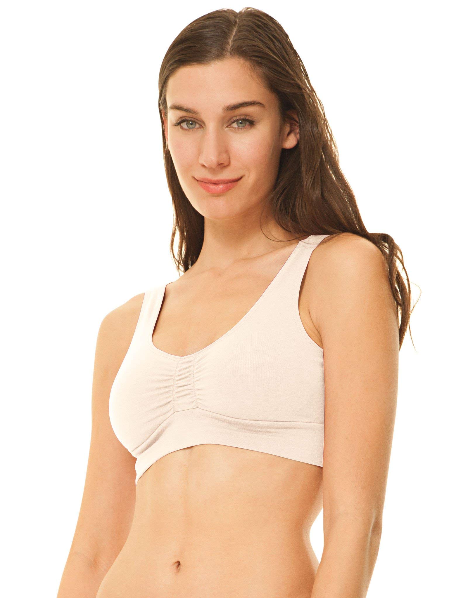 Blue Canoe Organic Cotton & Spandex Day and Maternity Bra - Comfortable Nursing Bra for Pregnancy & Breastfeeding - Perfect for Everyday Wear, Yoga & Relaxation