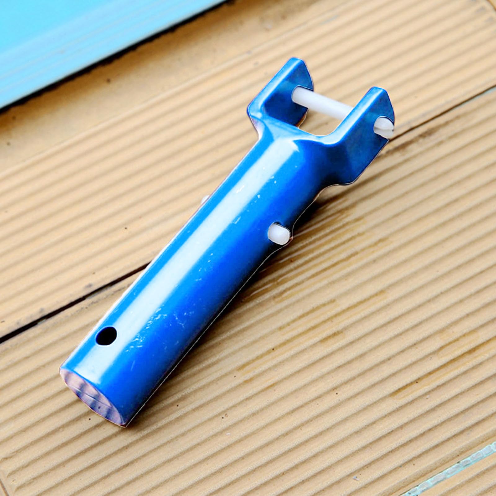 Replacement Vacuum Pool Brush Handle with W/V Clips & Pins - Durable PVC Pool Vacuum Accessory for Swimming Pool Cleaning | Perfect for In-Ground & Above-Ground Pools