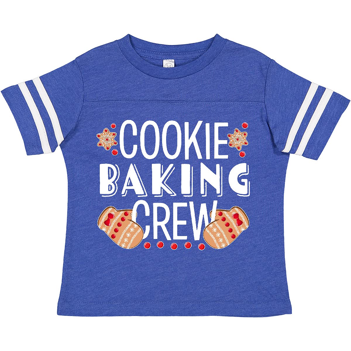 Christmas Cookie Baking Crew Toddler T-Shirt with Oven Mitts - Fun Holiday Baking Outfit for Kids - Perfect for Family Baking Activities & Christmas Photos