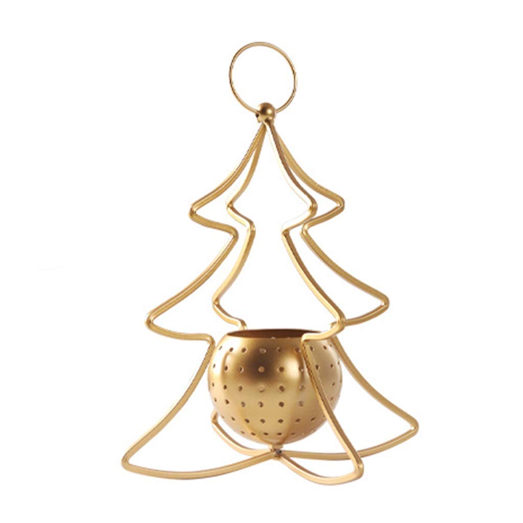 Nordic Golden Candle Holder - Elegant Metal Candelabra for Home Decor, Romantic Candlelight Dinners & Christmas Table Centerpiece (Gold, 25x28cm) - Perfect for Holiday Decorations, Wedding Receptions & Cozy Dining Ambiance