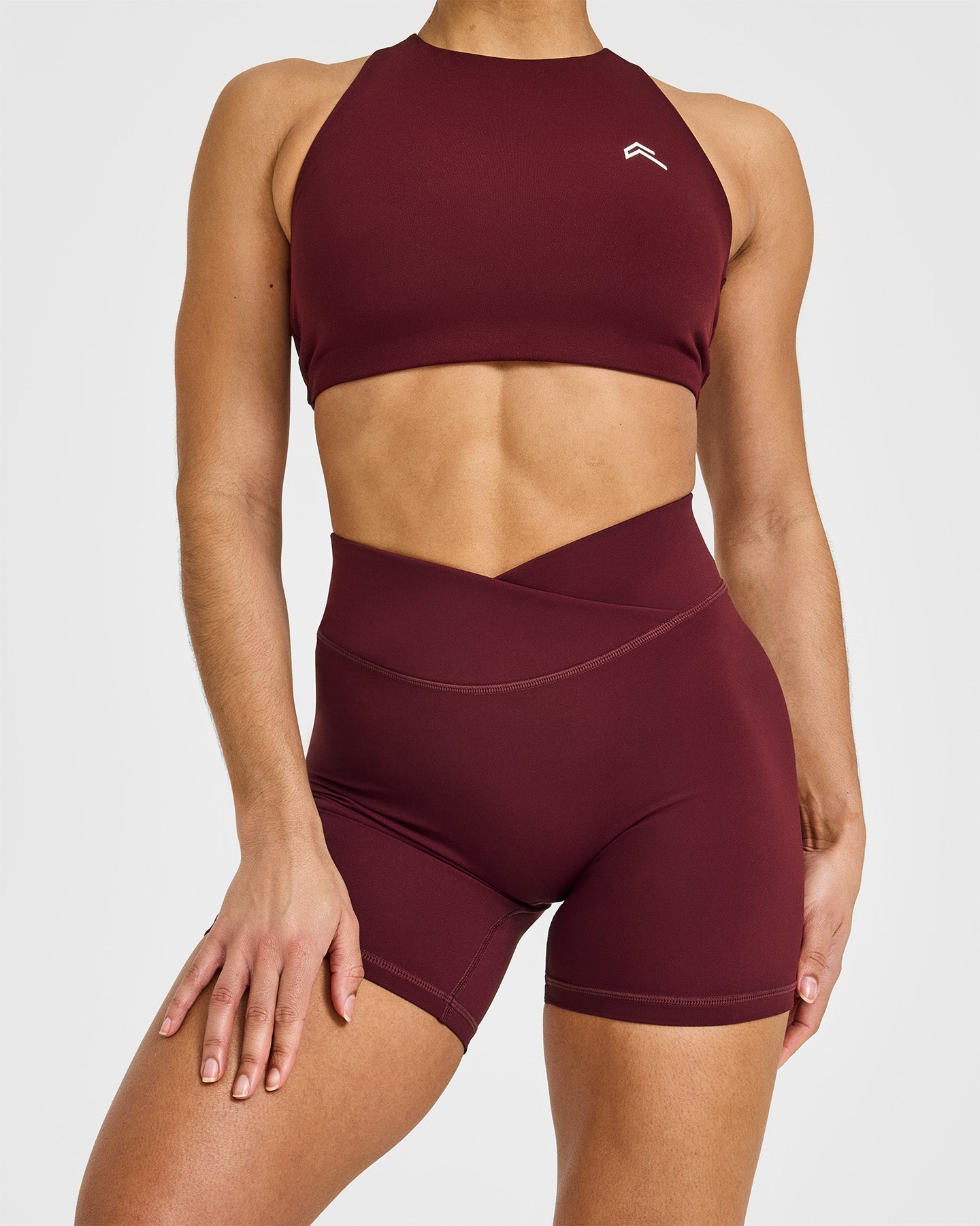 Unisex Wrap Shorts 6-Pack | Rosewood Color | Comfortable & Stylish for Yoga, Gym, and Beach Wear