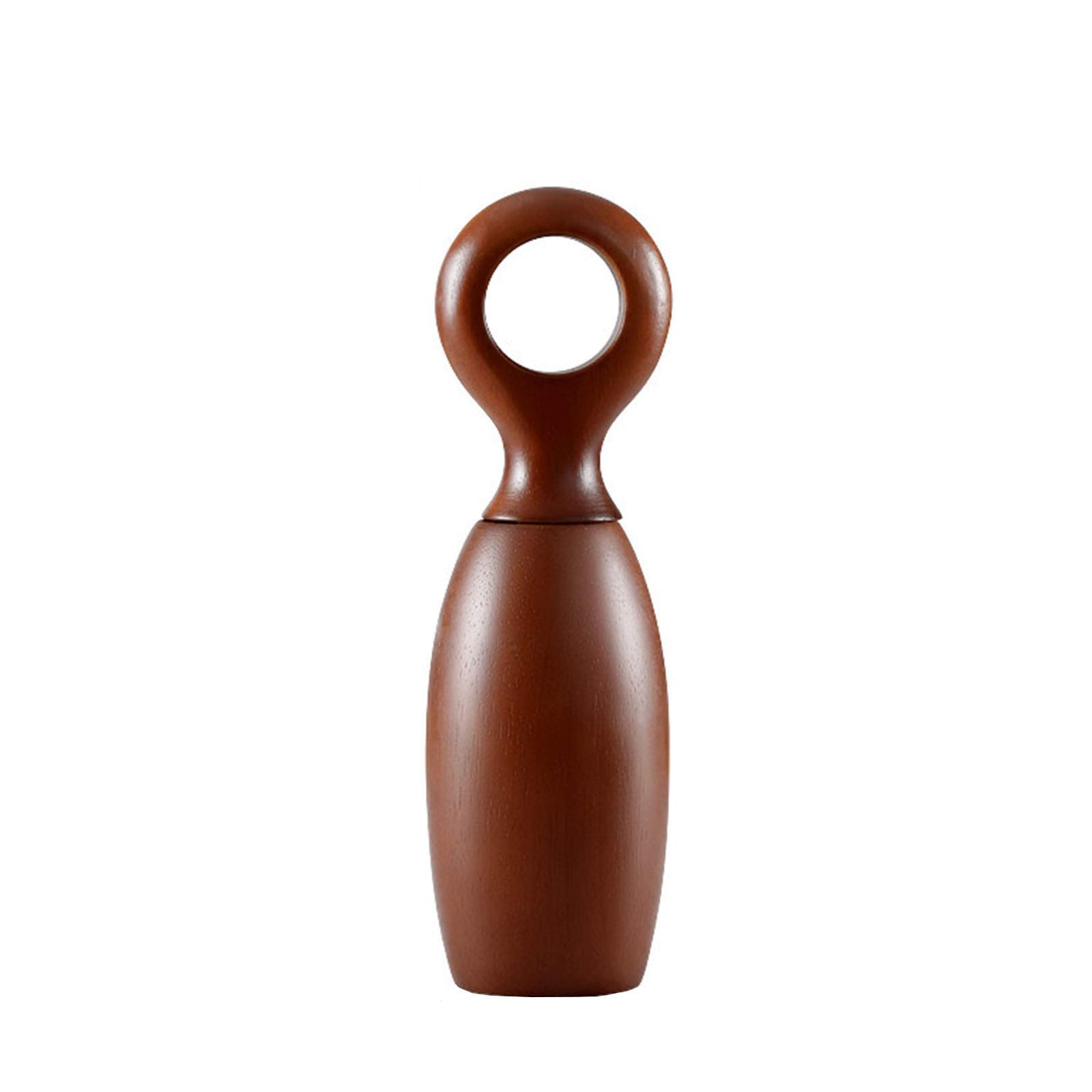 Premium Refillable Salt and Pepper Grinder Set - Solid Wood Spice Mill with Ceramic Rotor & Adjustable Steel Core - Perfect for Rock Salt, Black Pepper, Dried Herbs & Spices - Ideal for Kitchen, Dining Table, Camping & Gourmet Cooking