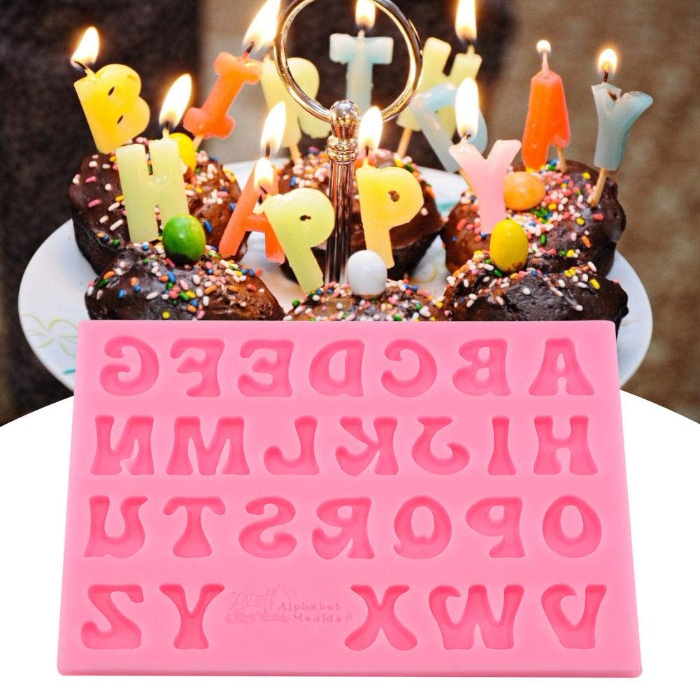Premium Silicone Letter Molds for Candy, Cake, Fondant & Chocolate Decorating - DIY Baking Tools for Birthdays, Weddings & Party Desserts