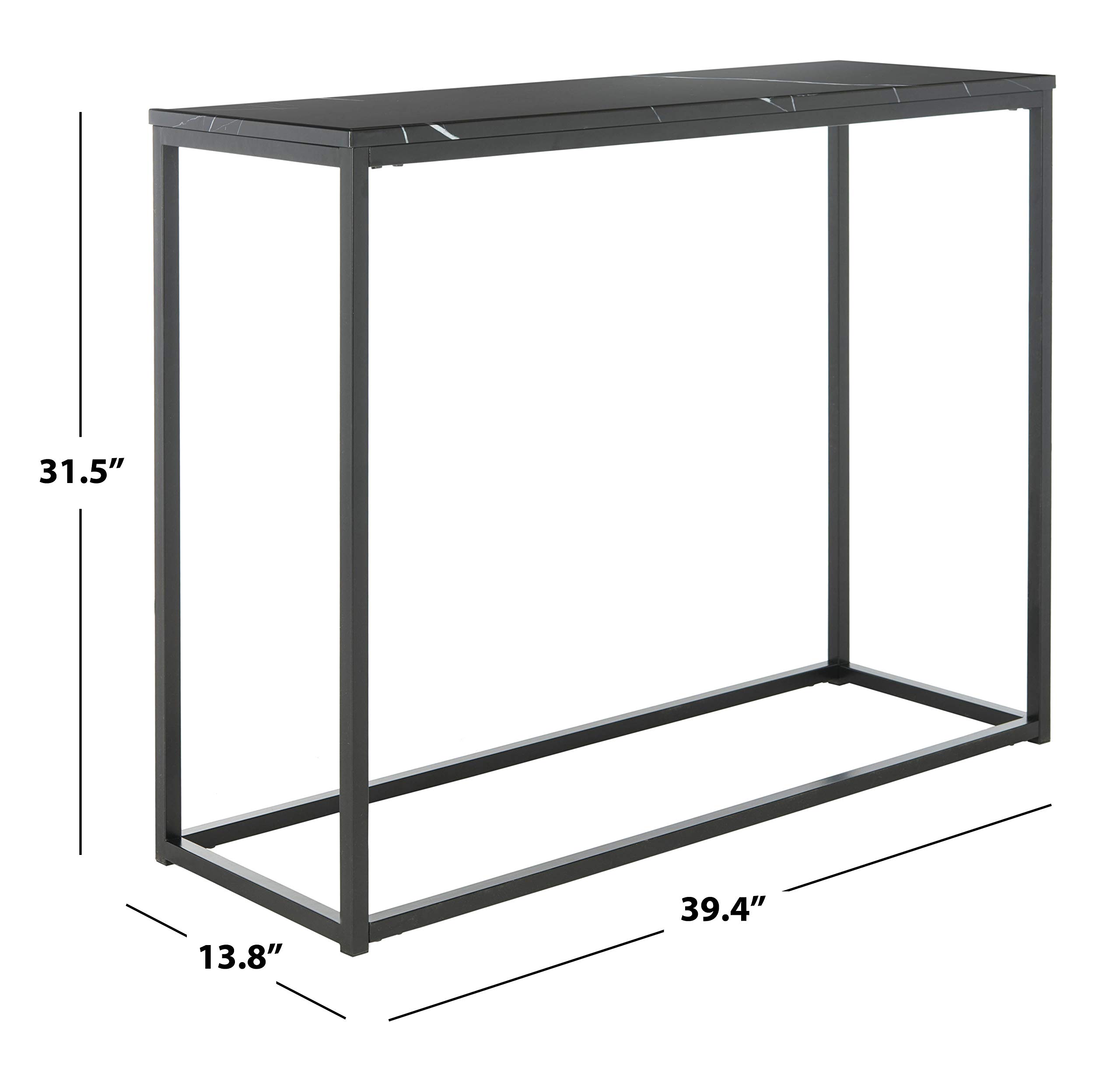 Safavieh Baize White & Grey Console Table - Modern Entryway Table for Hallway, Living Room & Foyer Decor