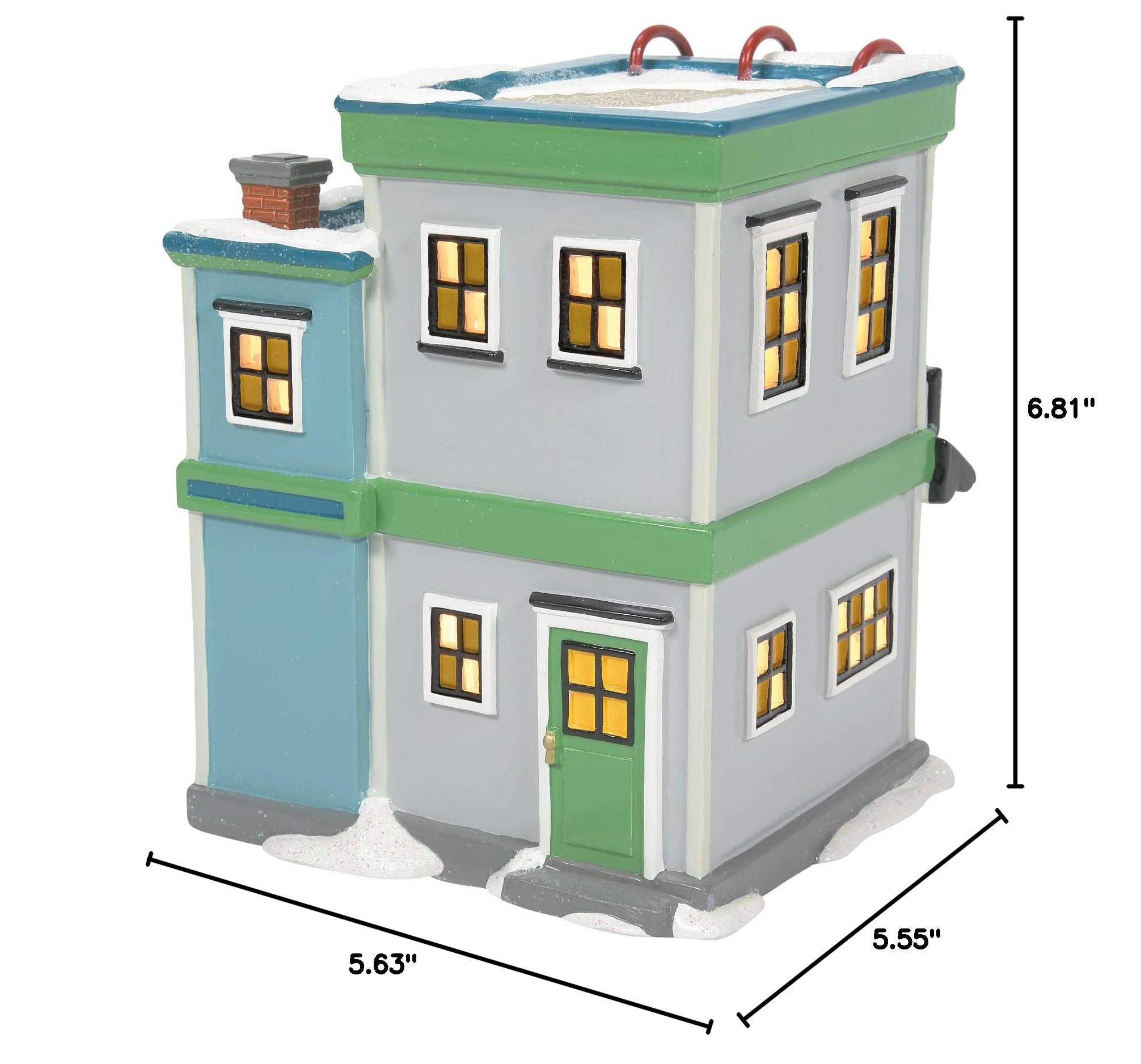 Department 56 Peanuts Village Chuck's Sporting Goods Store Lit Building - 6.81