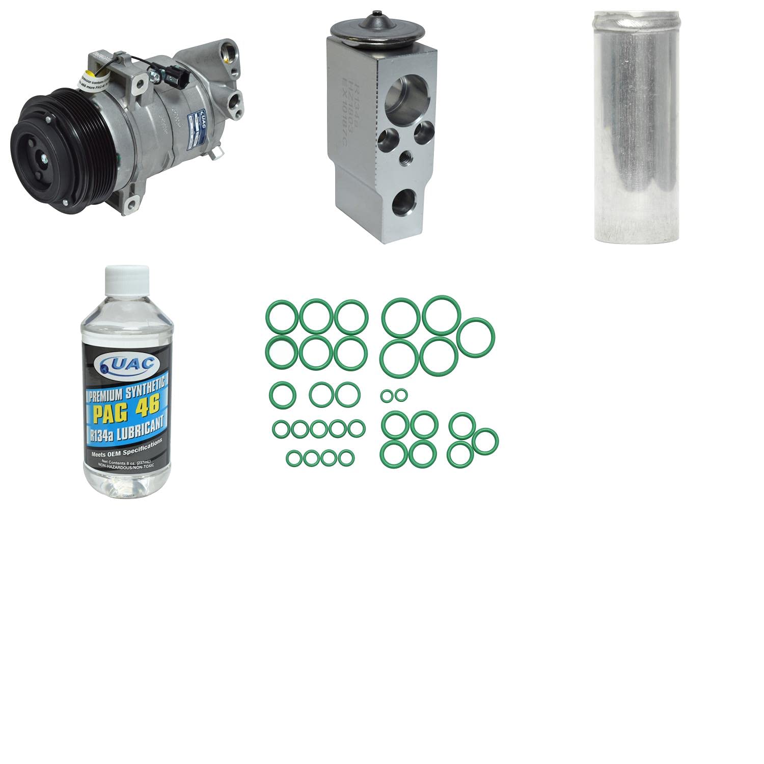 HVAC A/C Compressor Replacement Kit - Compatible with Multiple Car Models - Easy DIY Installation for Home Mechanics - Perfect for AC System Repair & Maintenance