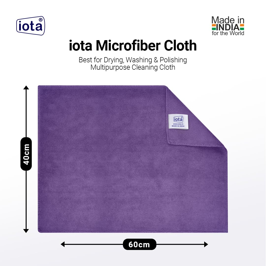 Premium Microfiber Cleaning Cloth - 60x40cm (24x16in) 350GSM Thick Lint-Free Multipurpose Towels - Streak-Free for Car, Bike, Motorcycle Detailing & Polishing - Ideal for Auto Glass, Dashboard, Headlights & Electronics Cleaning