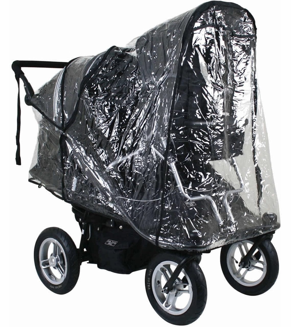 Valco Baby Joey Twin Stroller Rain Cover - Waterproof & Windproof Protection for Double Strollers - Perfect for Rainy Days, Outdoor Walks, and All-Weather Use