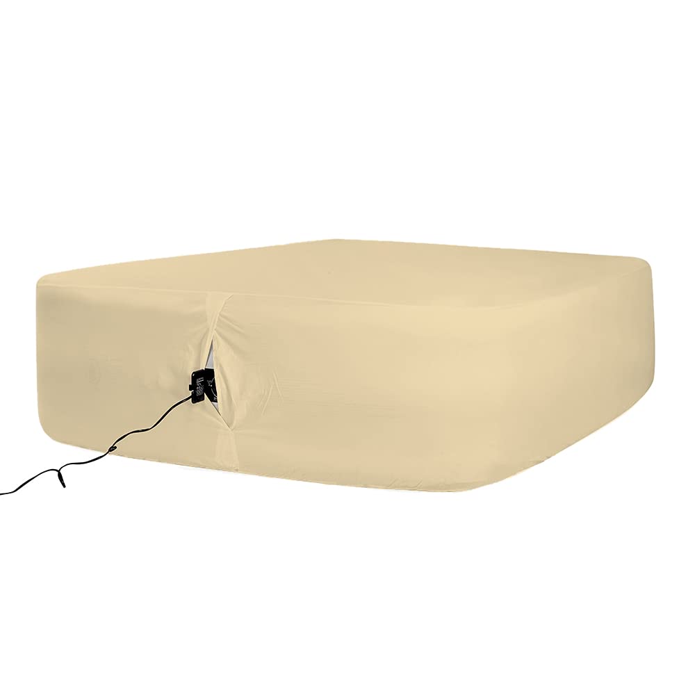 Bedecor Twin Size Air Mattress Sheets - Super Soft & Breathable Removable Fitted Bed Sheet with Elastic Band, Fits Up to 21