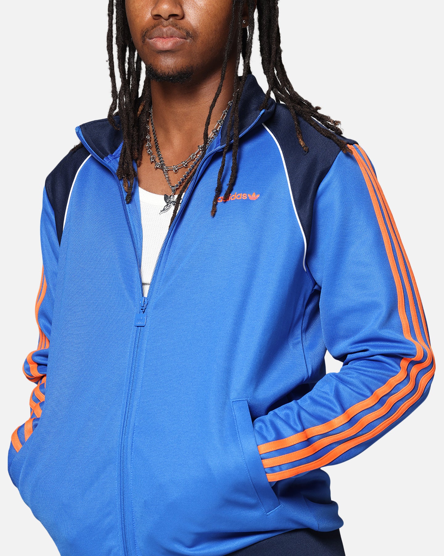 Adidas Adicolor Classics Track Top - Blue Men's Athletic Jacket for Running, Gym & Casual Wear