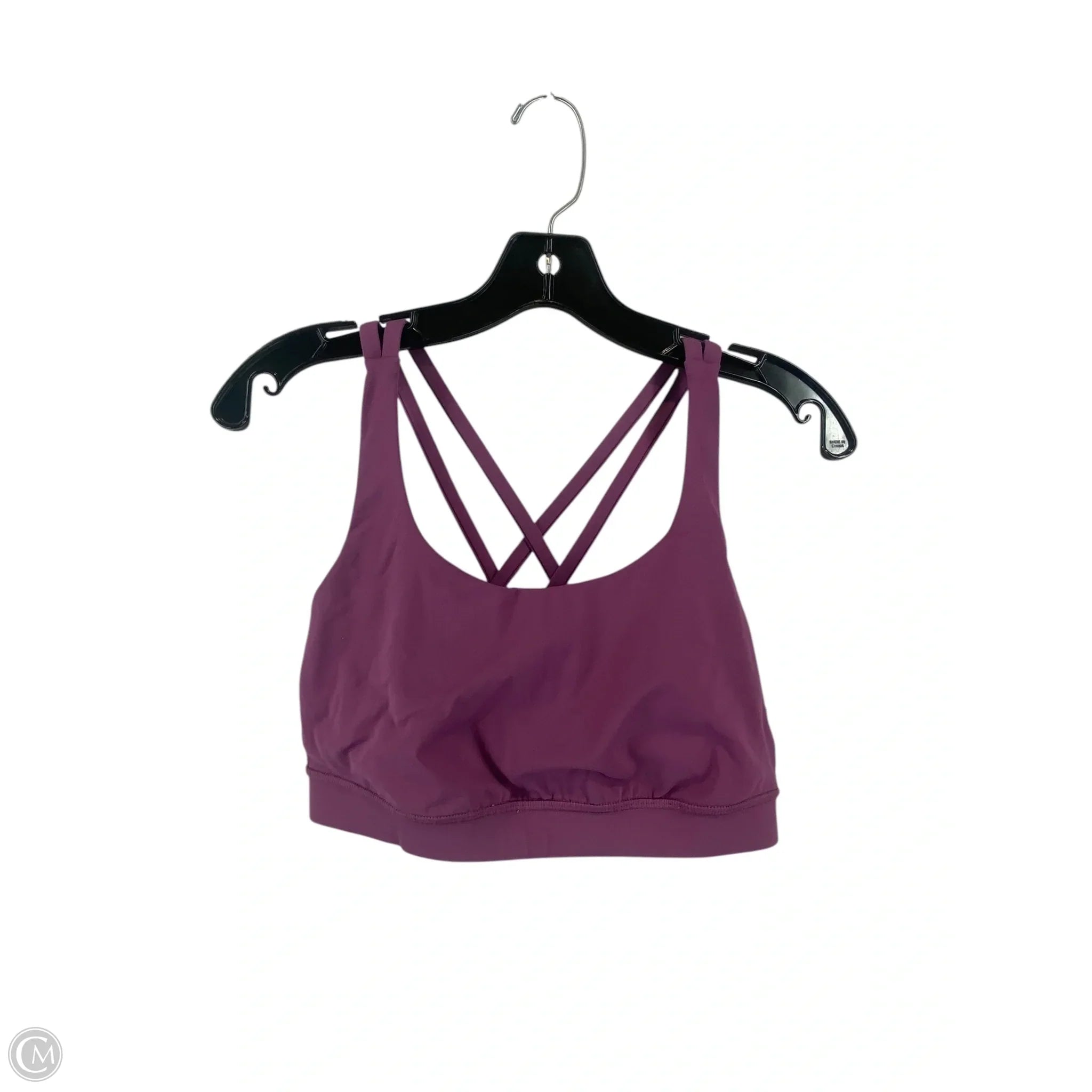 Lululemon Purple Athletic Sports Bra Size 10 - High Support Workout Top for Running, Yoga & Gym