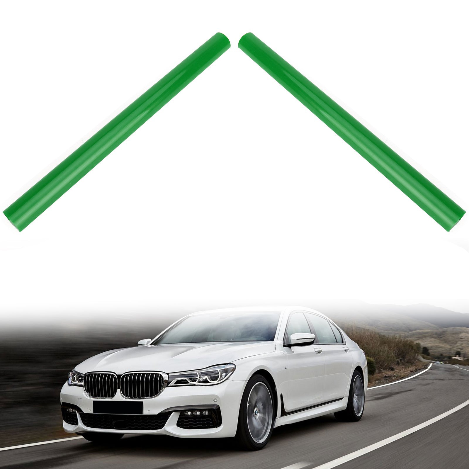 BMW G01 G02 G05 G06 G07 G30 G38 Blue Grill Bar V Brace Support Wrap - Universal Fit for X3 X4 X5 X6 X7 5 Series - Enhances Front Grille Style & Protection for Off-Road & Urban Driving