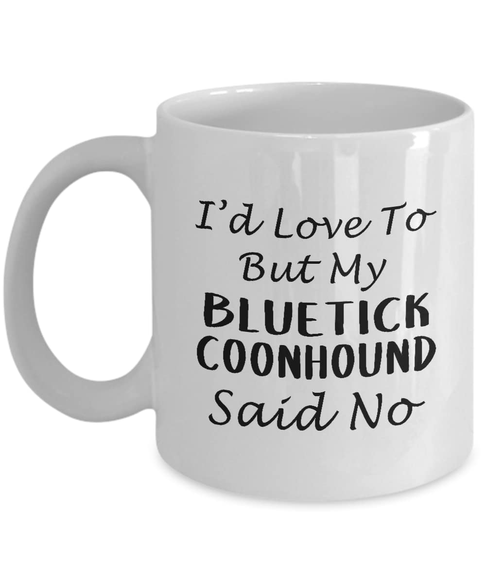 Bluetick Coonhound Dog Breed Lover Coffee Mug - 11oz Ceramic Tea Cup with Funny Hound Dog Design - Perfect Gift for Pet Owners & Dog Lovers - Great for Coffee, Tea or Hot Chocolate at Home or Office