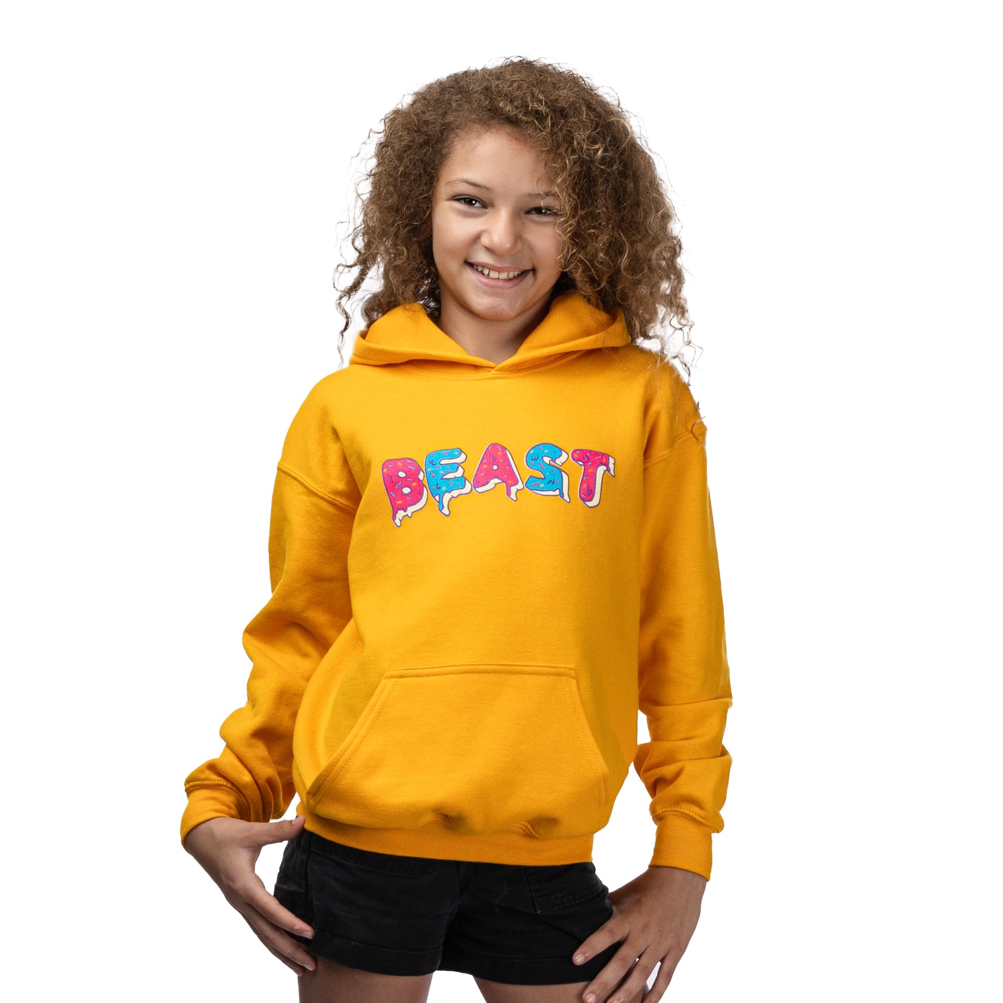 MrBeast Kids Panther Hoodie - Soft & Comfortable Pullover for Boys & Girls - Perfect for School, Playdates & Outdoor Adventures