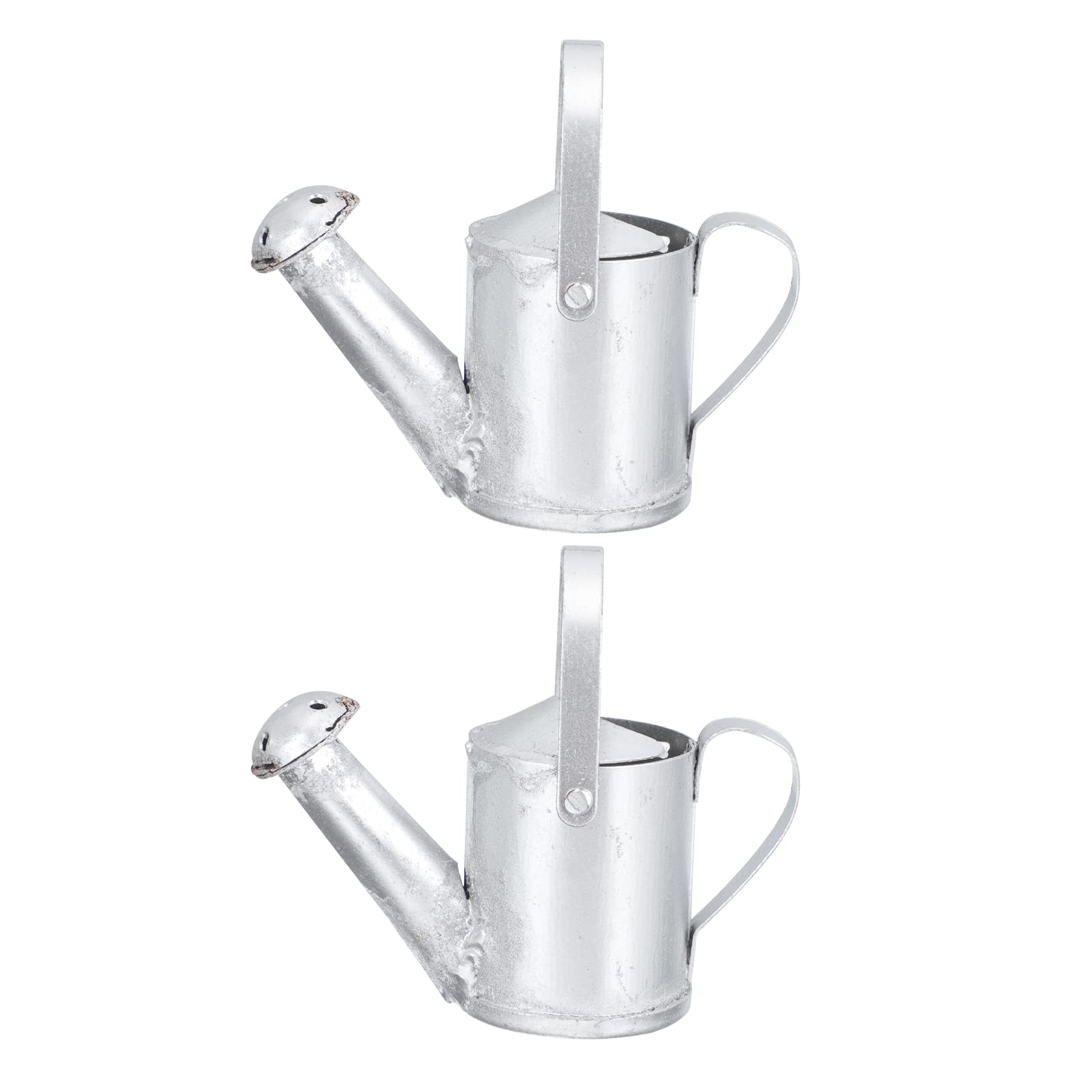 Angoily Mini Iron Coffee Pot & Tea Kettle Set - 2Pcs Vintage Decorative Watering Pots for Home, Garden, and Office Decor - Perfect for Tea Lovers, Coffee Enthusiasts, and Plant Watering