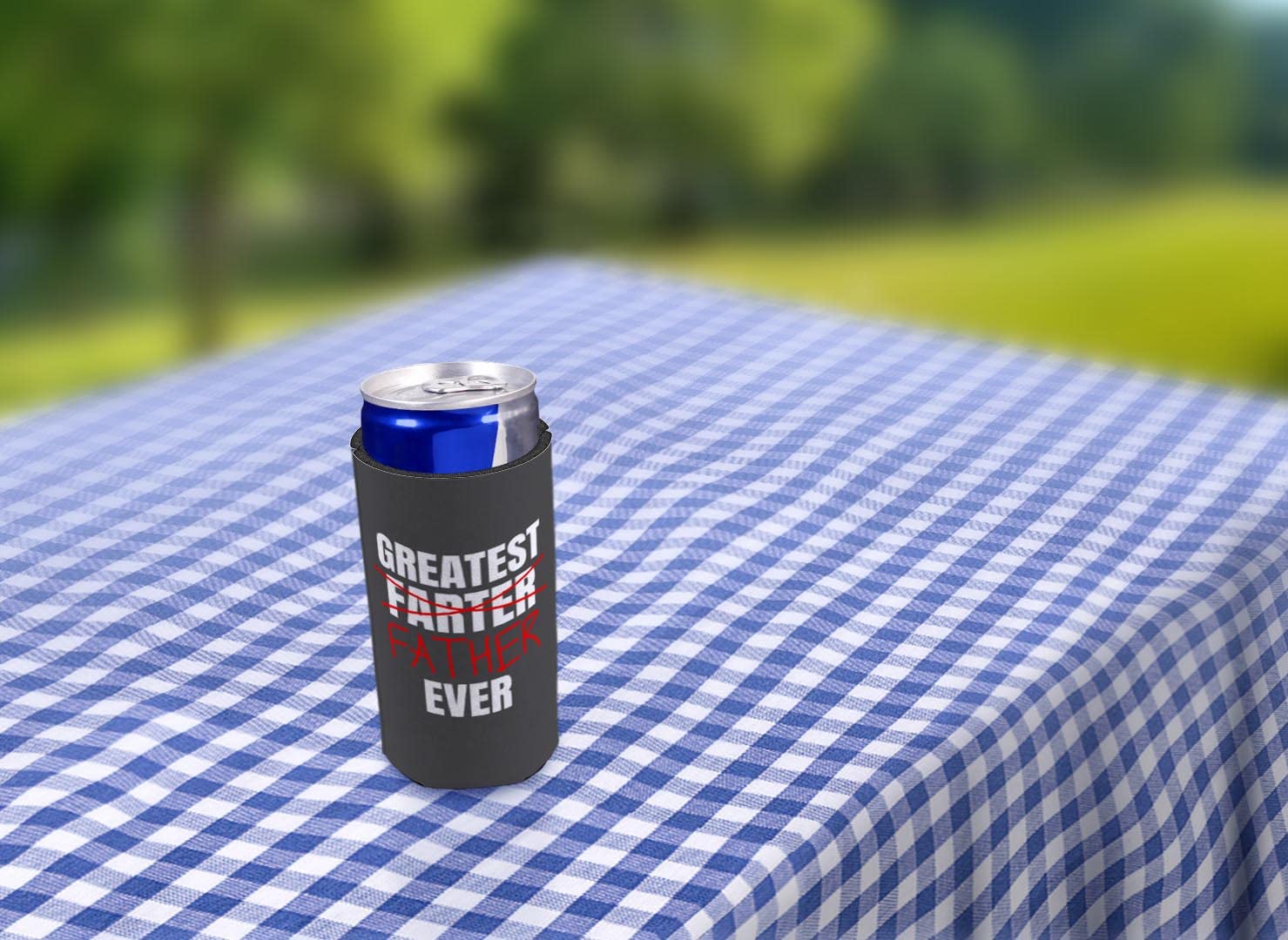 48-Pack Ultra Slim Can Coolers for Dad - Funny Father's Day Gifts from Daughter - Best 'Greatest Farter Father Ever' Novelty Beer Koozies - Perfect for BBQ, Golf Outings & Father's Day Celebrations