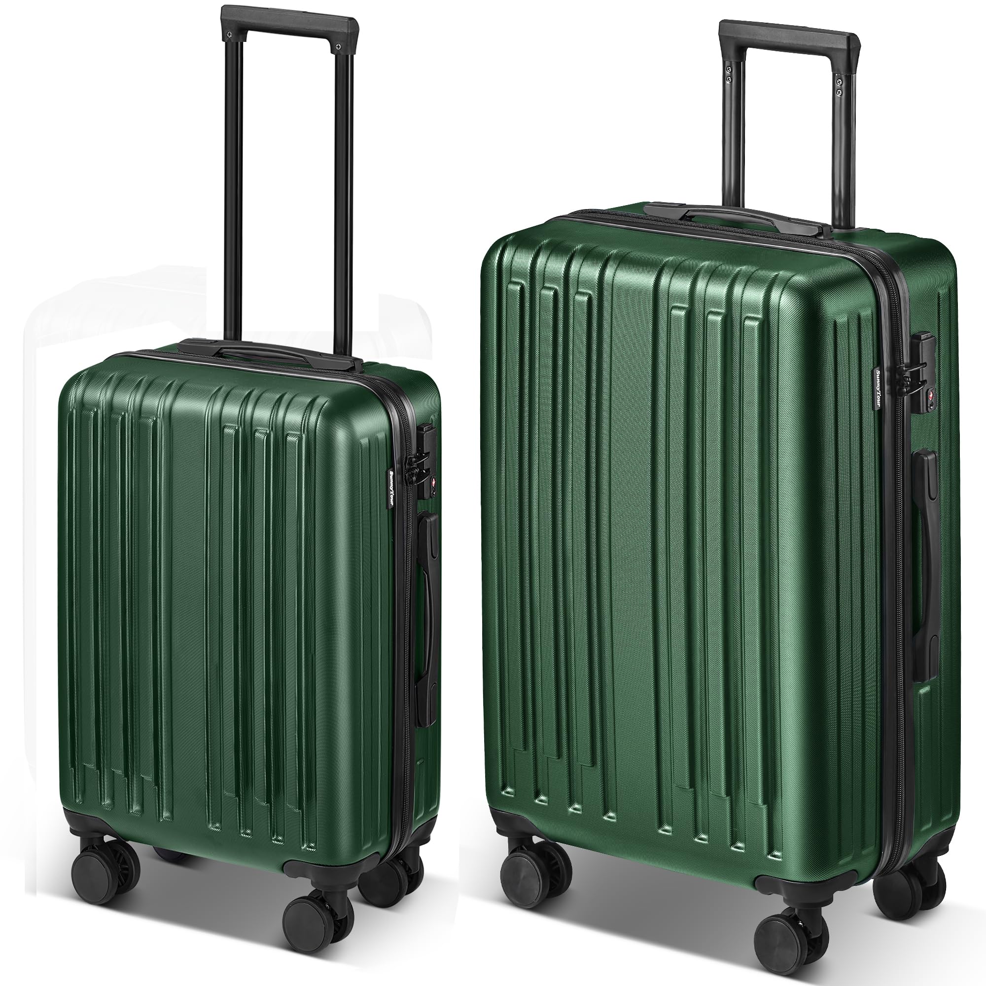 2-Piece Hardside Lightweight Luggage Set with 360° Spinner Wheels - 20