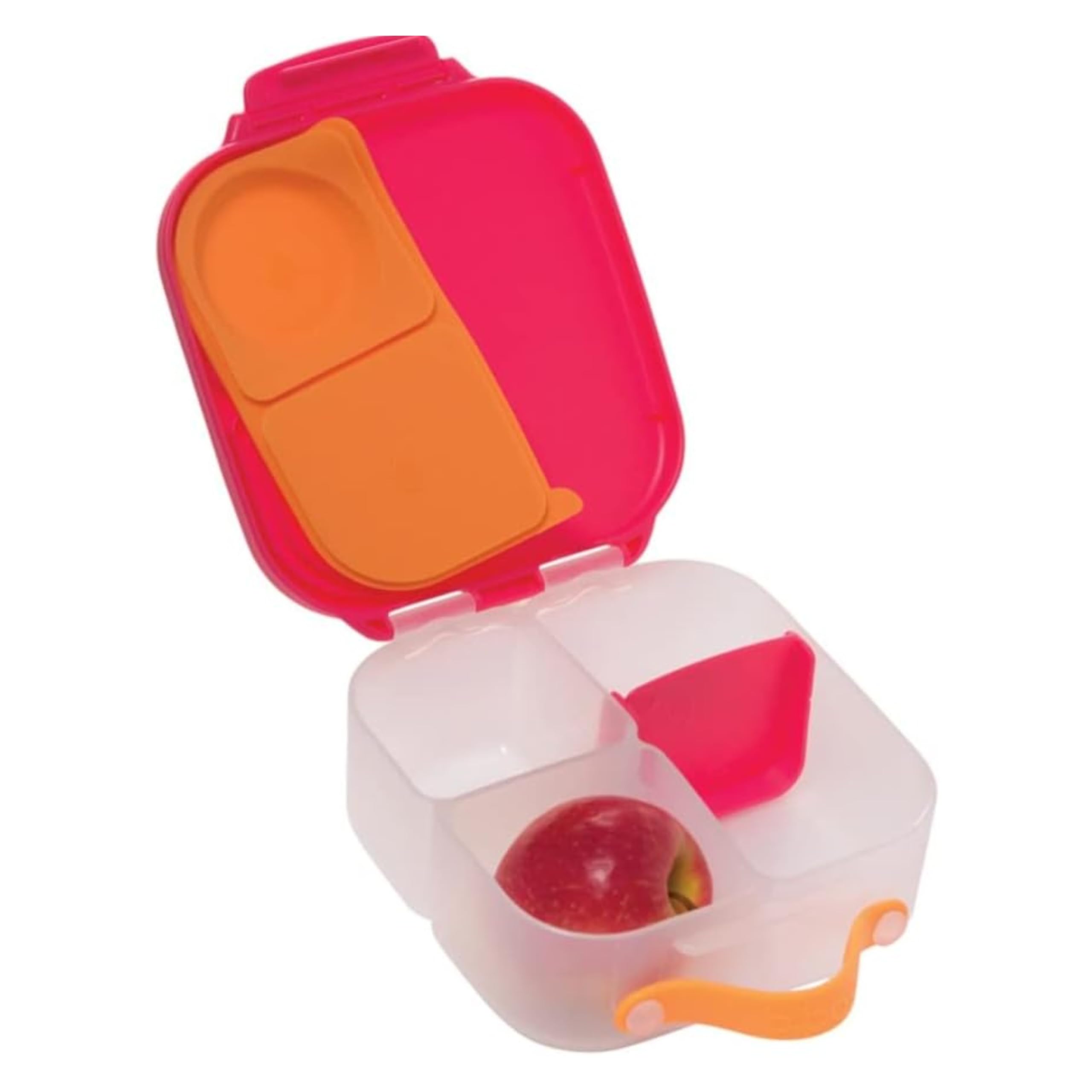 b.box Mini Kids Lunch Box - Lightweight Bento Box with 2 Leak-Proof Compartments | BPA-Free School Lunch Container for Ages 3+ | Perfect for School, Picnics & Travel (Strawberry Shake, 4.25 Cup Capacity)