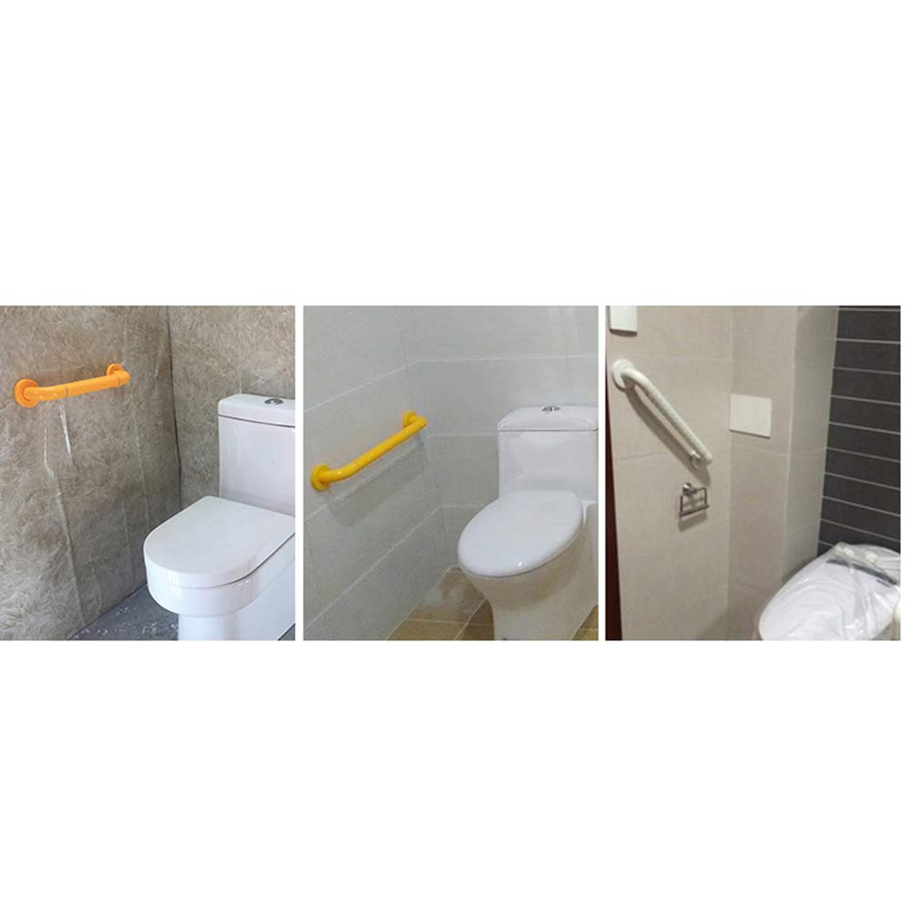 Non-Slip Safety Handrail for Elderly - Rustproof Bathroom Grab Bar with Anti-Slip Grip, ADA Compliant Barrier-Free Support for Toilet & Shower - Perfect for Seniors & Disabled Home Safety (White)