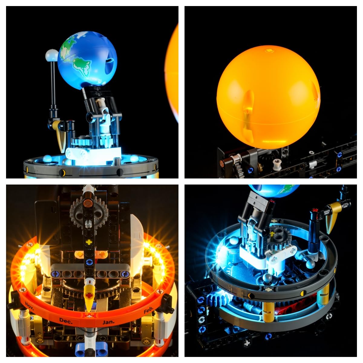 LIGHTAILING LED Lighting Kit for LEGO-42179 The Earth and Moon in Orbit - Building Block Model - Not Included in Original Set - Perfect for LEGO Enthusiasts & Home Decor