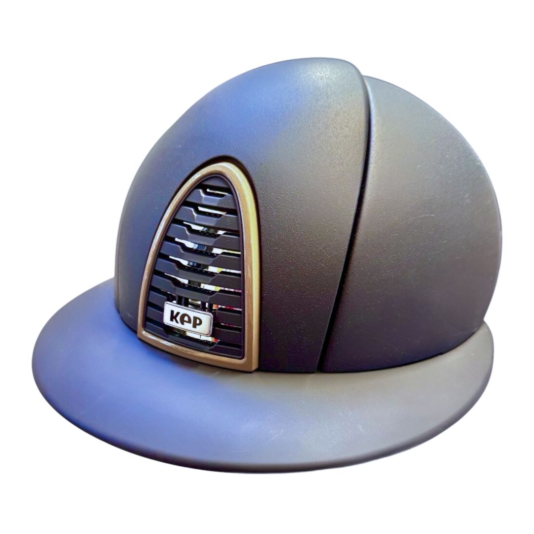 KEP Italia Cromo 2.0 Textured Polo Brim Helmet - Lightweight & Durable for Cycling, Motorcycling & Outdoor Sports
