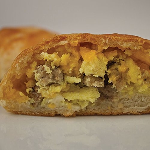 Southern Style Biscuit Stuffed with Egg, Tennessee Sausage & Cheddar Cheese - 14 Piece Tray | Frozen Breakfast Pastries | Perfect for Brunch, Family Gatherings & Quick Morning Meals