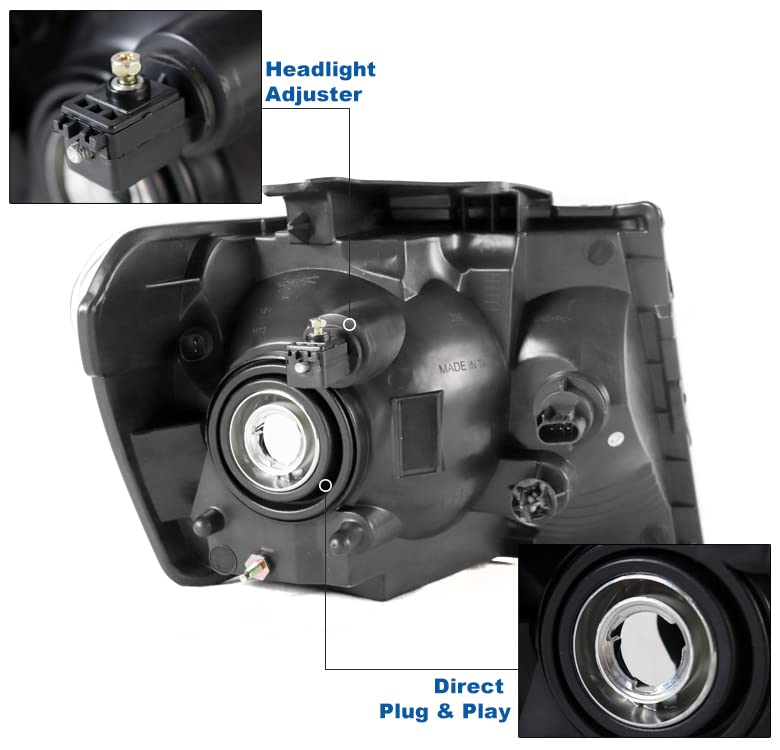 2007-2009 Dodge Durango Replacement Chrome Headlights with 6.25