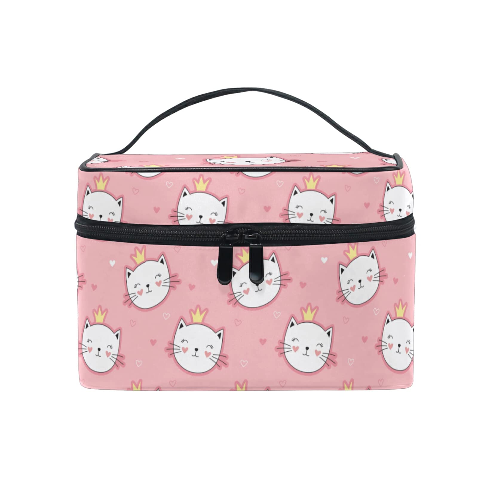 Adorable Baby Princess Cat Makeup Bag for Women - Waterproof Cosmetic Organizer & Travel Toiletry Case - Perfect for Travel, Gym, School & Daily Beauty Essentials Storage