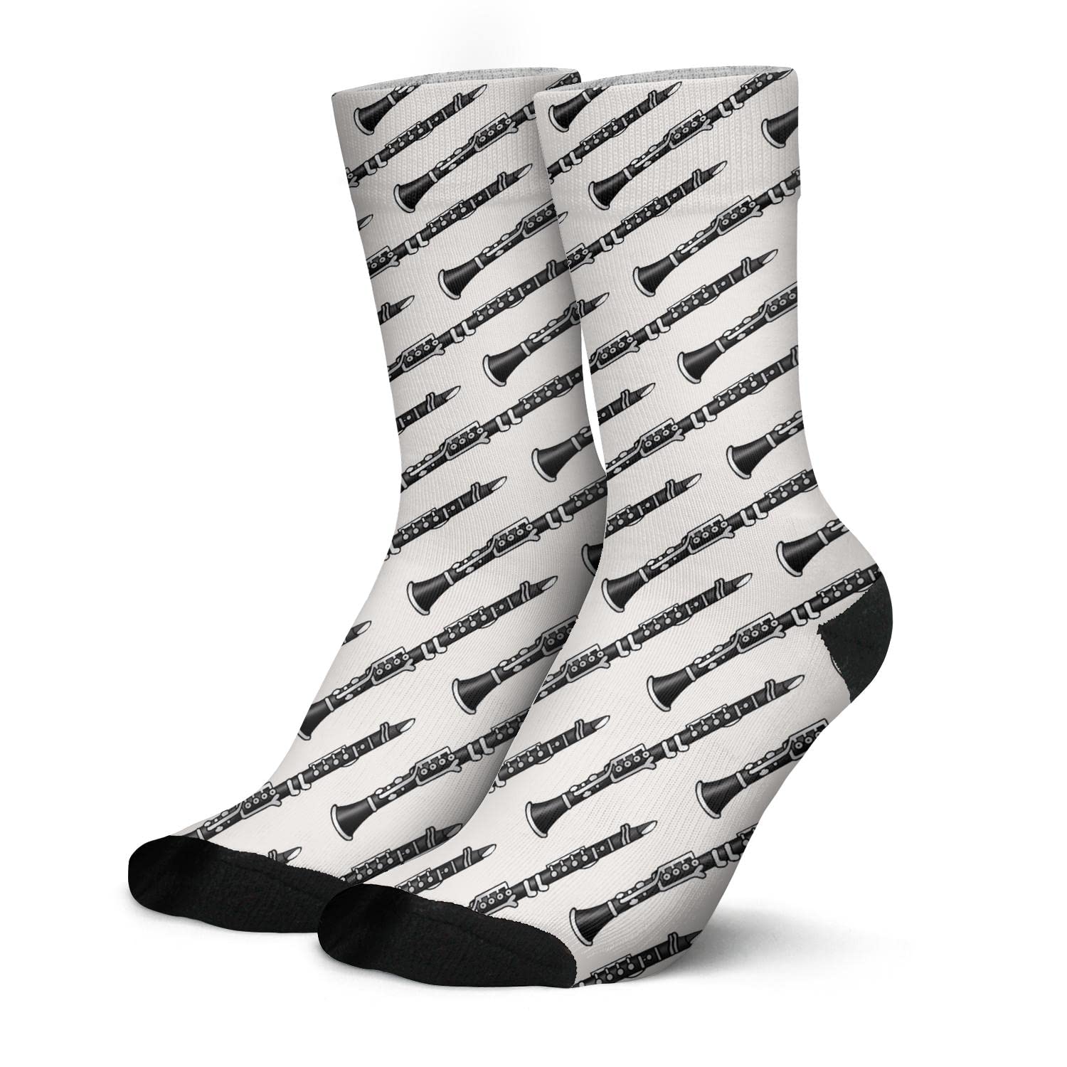 Women's & Men's Crew Athletic Socks - Mid Calf Comfortable Casual Socks for Running, Gym & Everyday Wear | Novelty Design