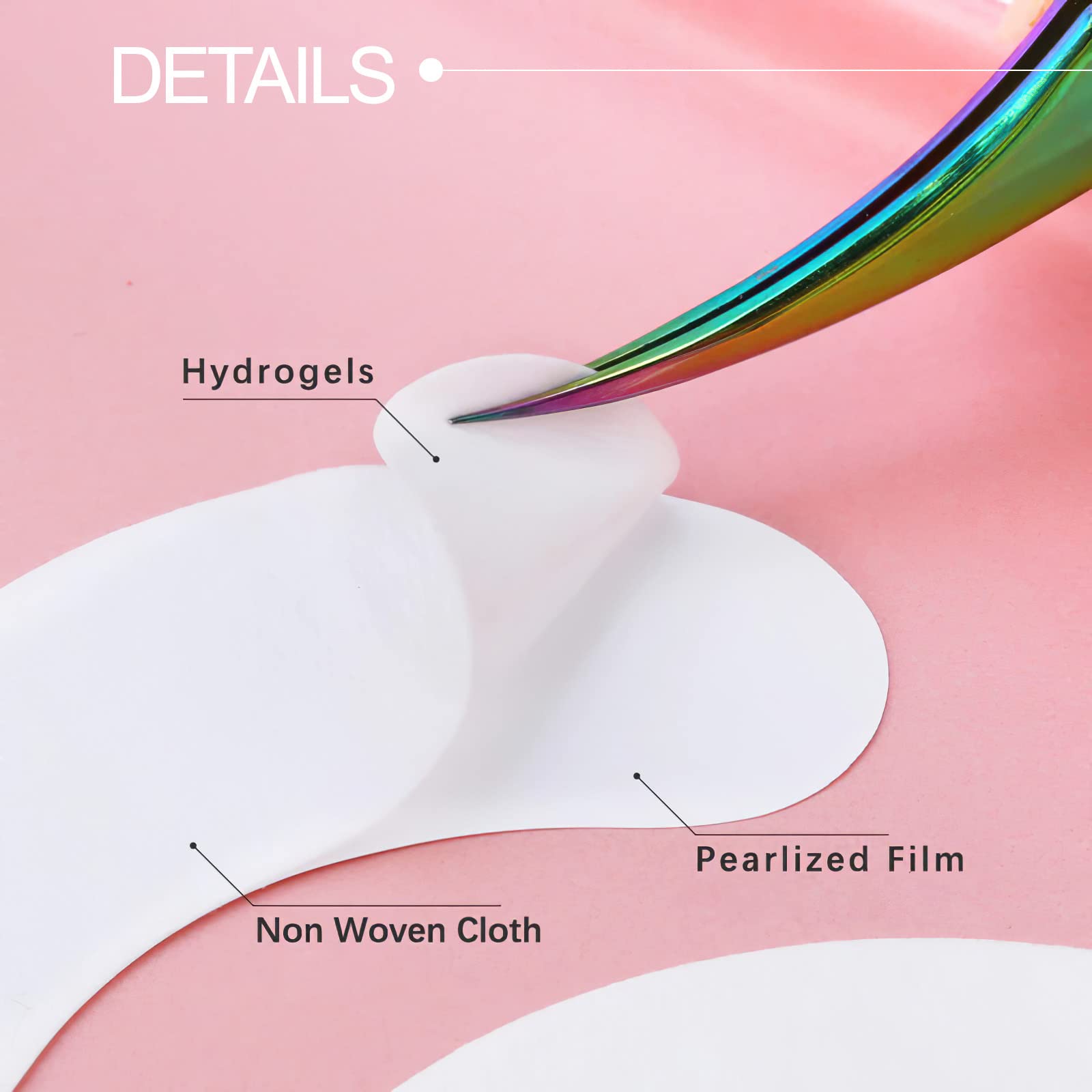 110 Pairs C.ARTIST 100% Natural Eyelash Extension Under Eye Gel Pads - Collagen & Aloe Vera Hydrogel Eye Patches for Lash Extensions - Professional Lash Tech Supplies for Salon & Home Use - Soothing & Hydrating Eye Care Treatment
