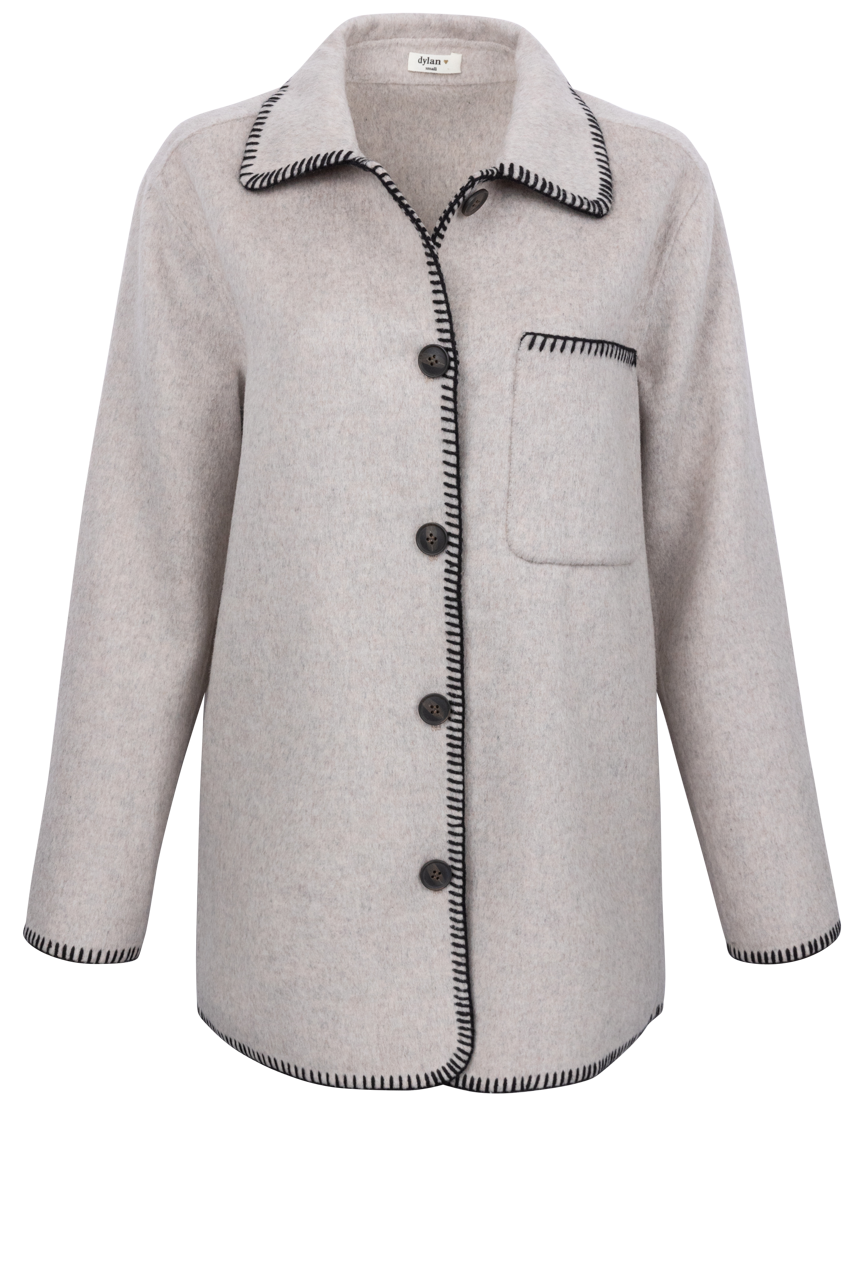 Dylan Blanket Stitch Jacket - Cozy & Stylish Men's Outerwear for Fall & Winter | Perfect for Casual Outings, Hiking & Outdoor Adventures