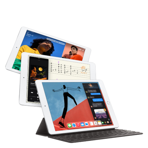 Apple iPad 8th Generation (2020) 10.2-inch 128GB Wi-Fi Tablet in Silver - Perfect for Work, Study & Entertainment