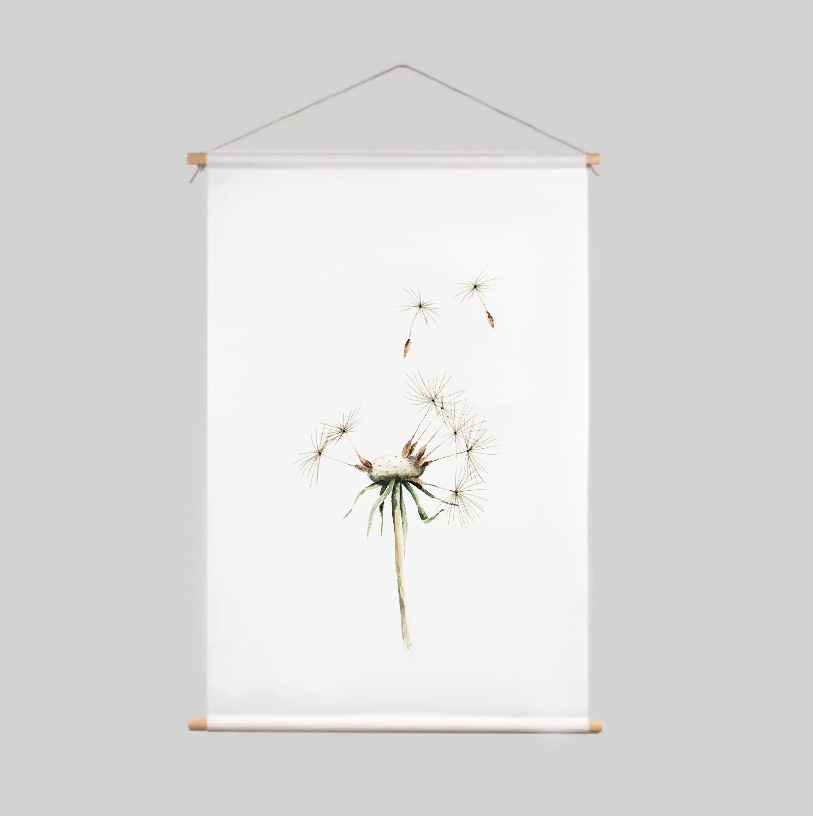 Dandelion Textile Poster - High-Quality Fabric Wall Art for Home & Office Decor - Perfect for Living Room, Bedroom, or Gift