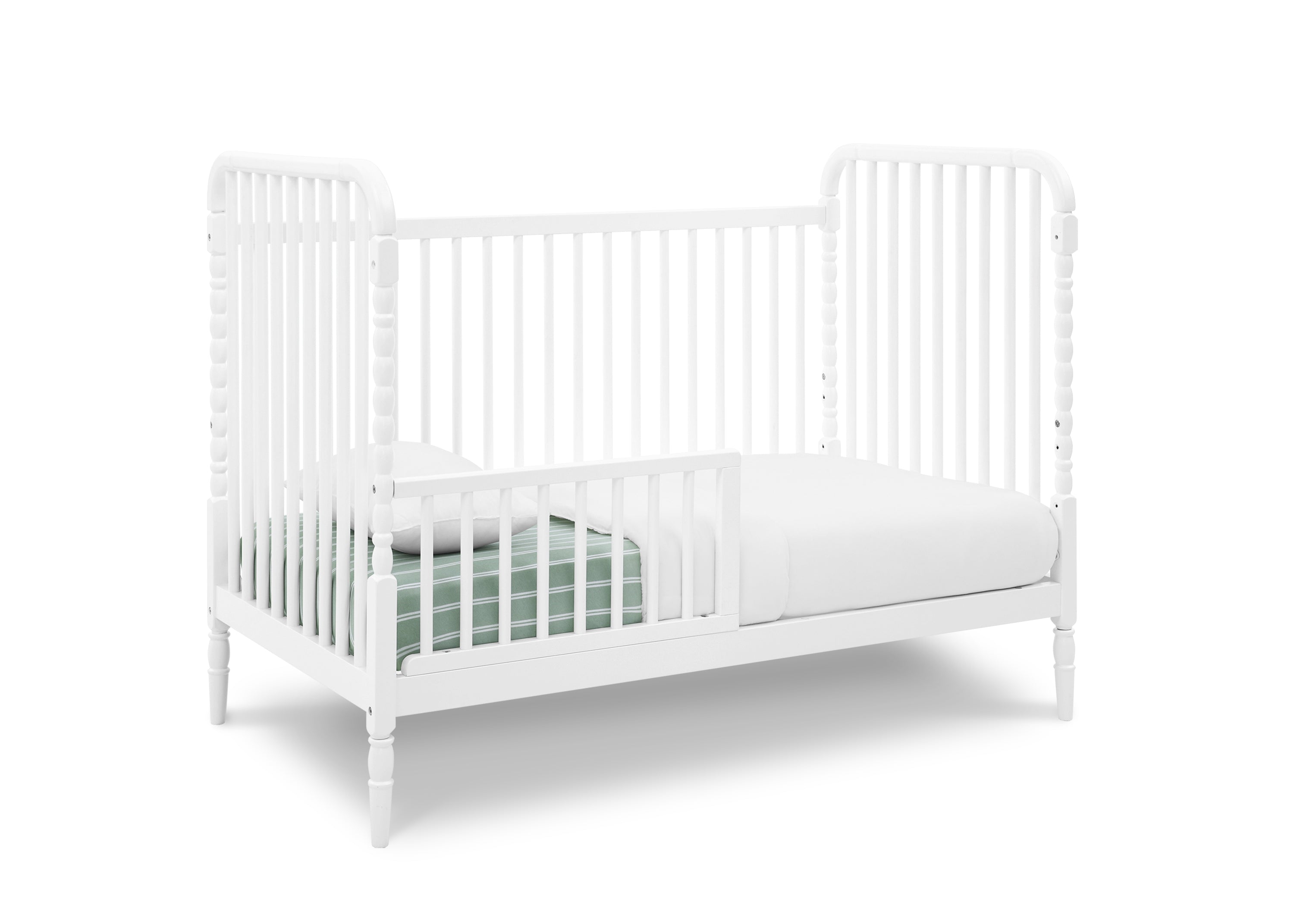 Serena 4-in-1 Convertible Baby Crib - Toddler Bed, Daybed & Full-Size Bed Frame - Nursery Furniture for Boys & Girls - Perfect for Newborns to Teens Bedroom