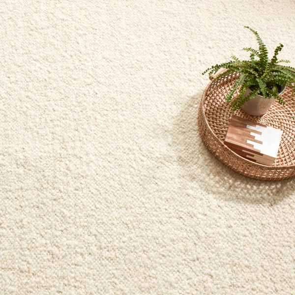 Dash & Albert Holmstead Ivory Handwoven Wool Rug - Soft & Durable Area Rug for Living Room, Bedroom, or Office - Perfect for Home Decor & Cozy Spaces