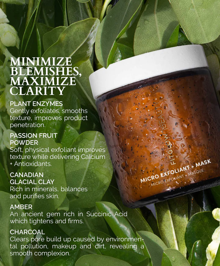 Best Micro Exfoliant & Face Mask for Glowing Skin - Gentle Exfoliation & Deep Cleansing - Perfect for Daily Skincare Routine & Spa Night